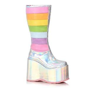 500-JADA 5" Chunky Heel Platform Boot