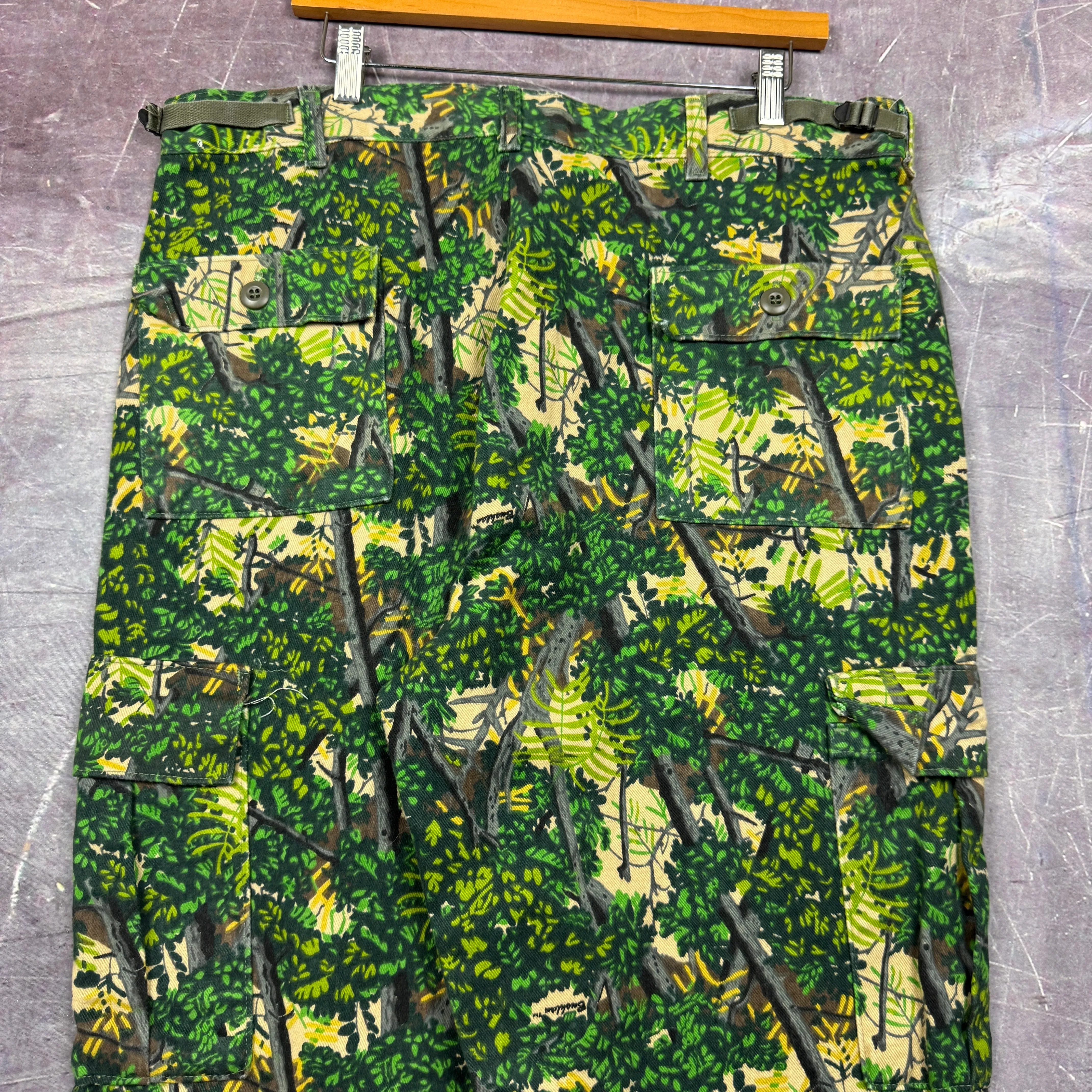 90s Bushlan Camo Baggy Cargo Work Pants 37x33 2087