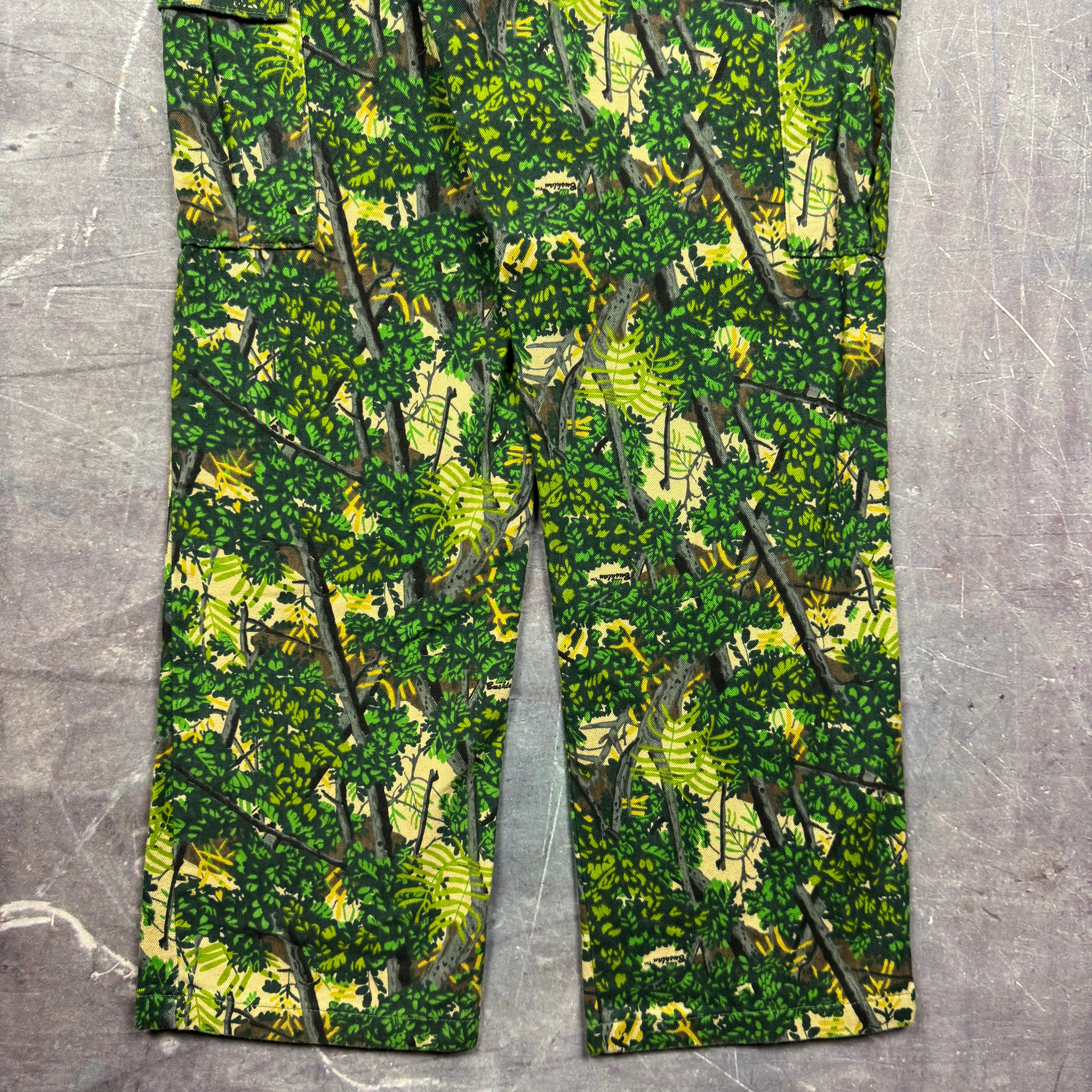 90s Bushlan Camo Baggy Cargo Work Pants 37x33 2087