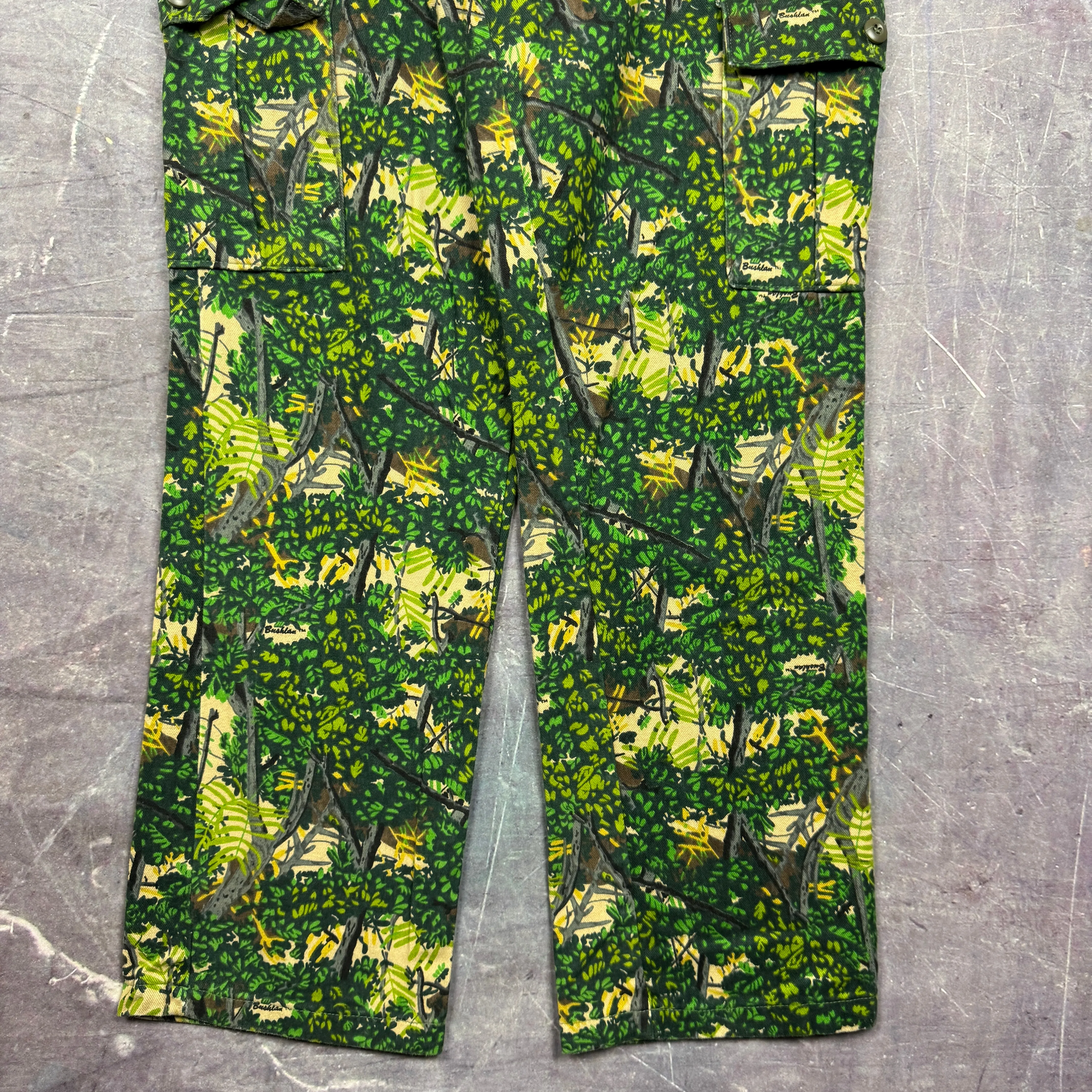 90s Bushlan Camo Baggy Cargo Work Pants 37x33 2087