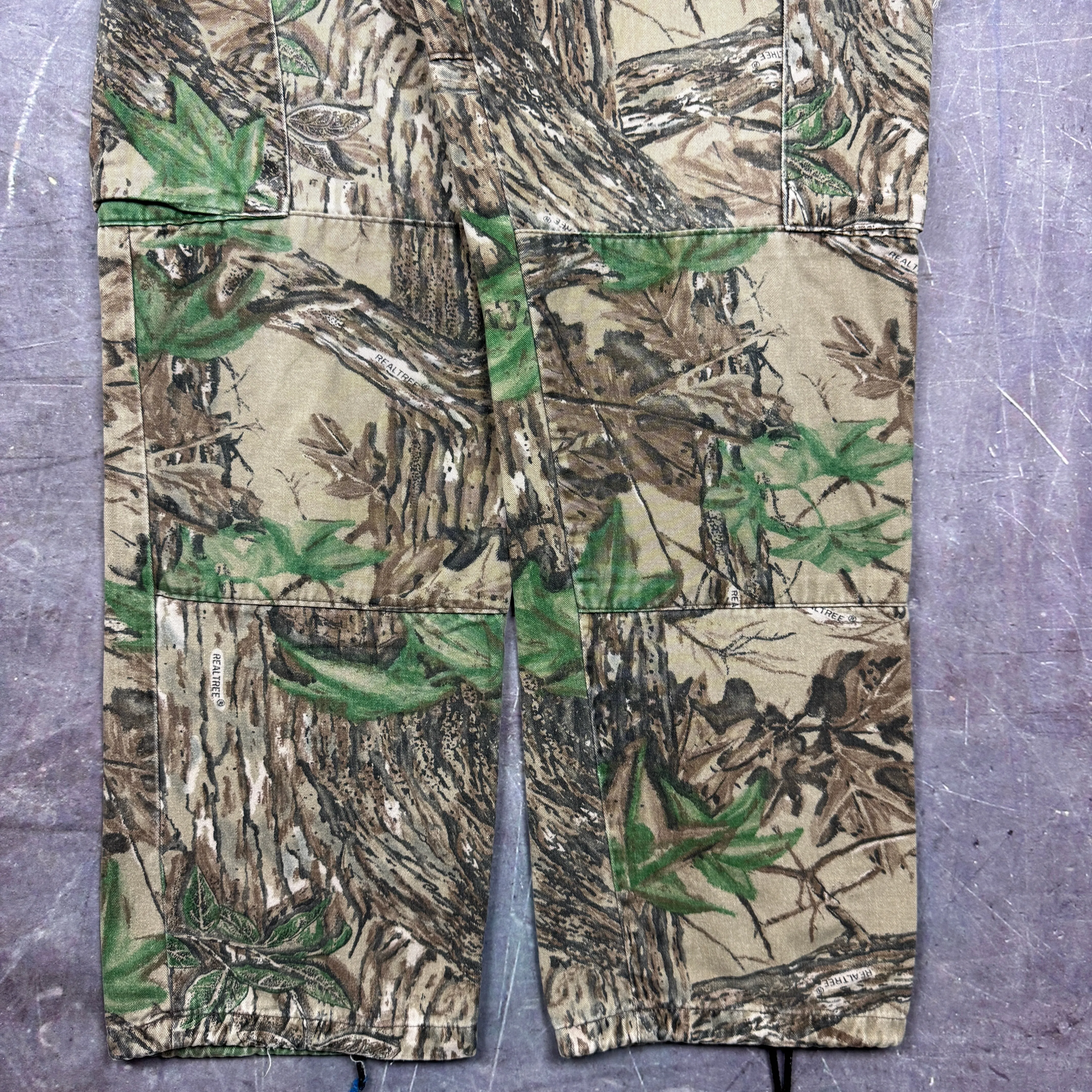 90s RealTree Camo Baggy Cargo Work Pants 35x29.5 2086