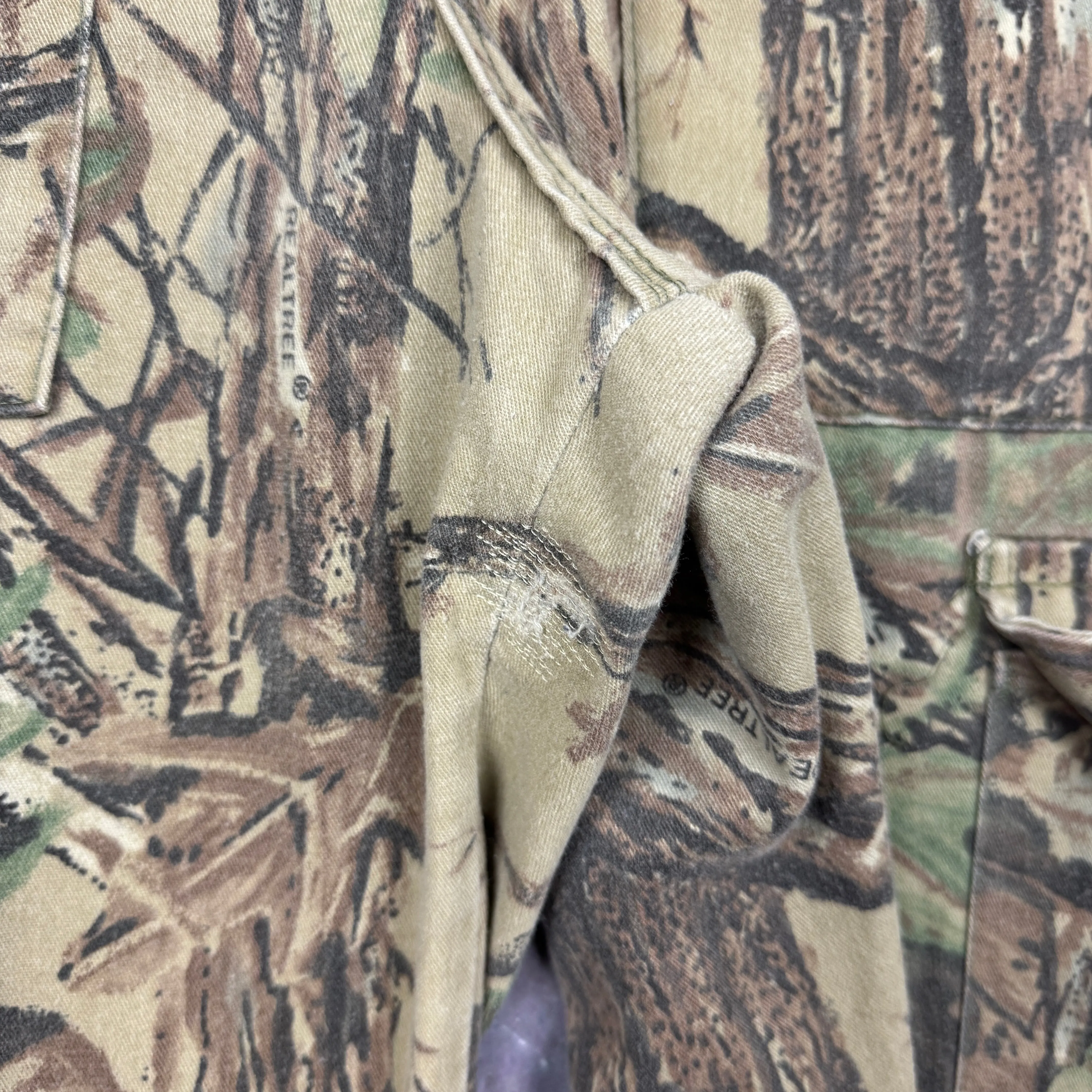90s RealTree Camo Cargo Baggy Work Pants 33x30 2216