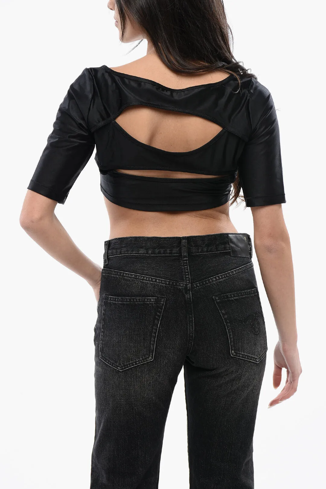 Adidas STELLA MCCARTNEY Cropped Top with Contrast Logo