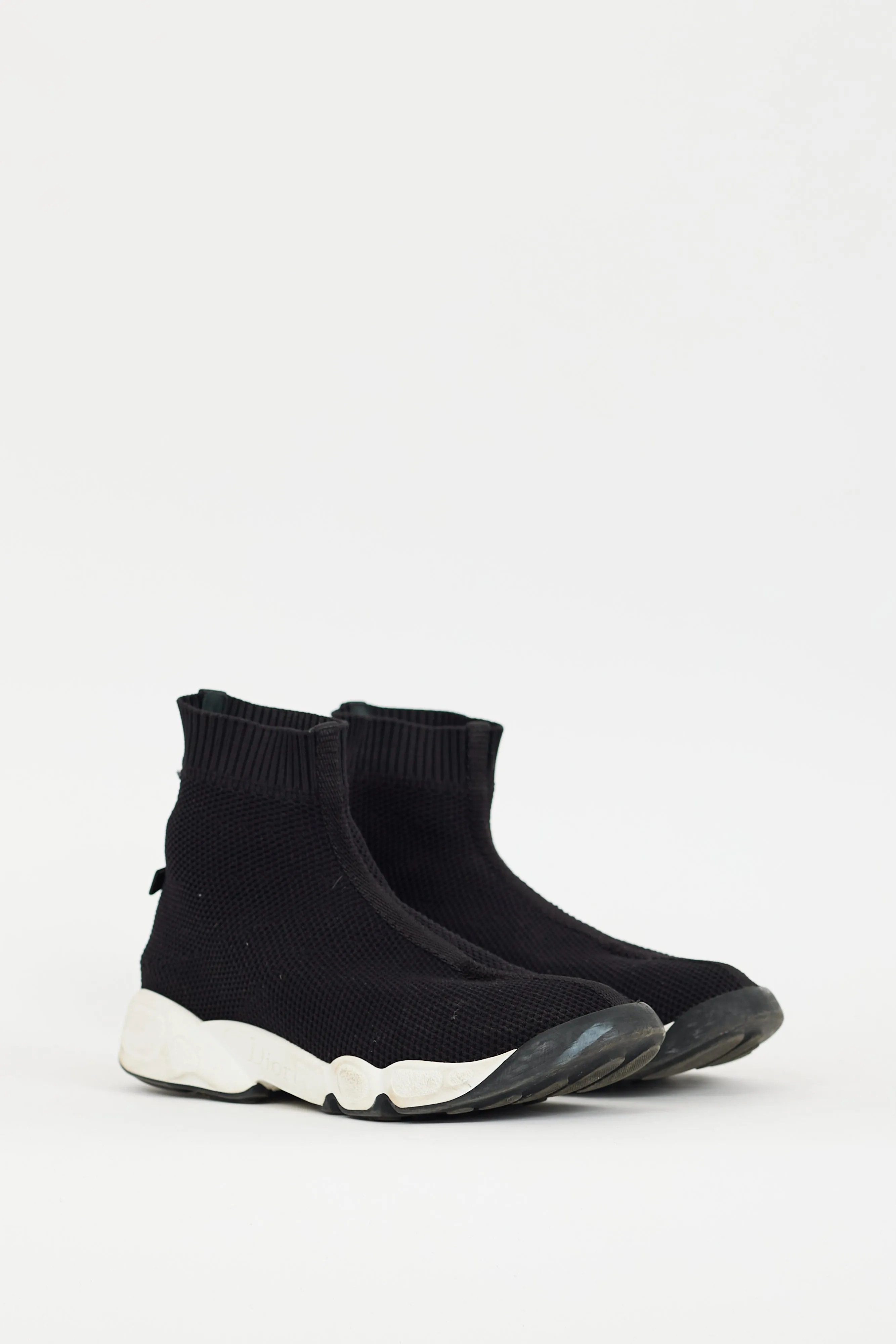 Black & White Fusion Technical High Top Sneaker