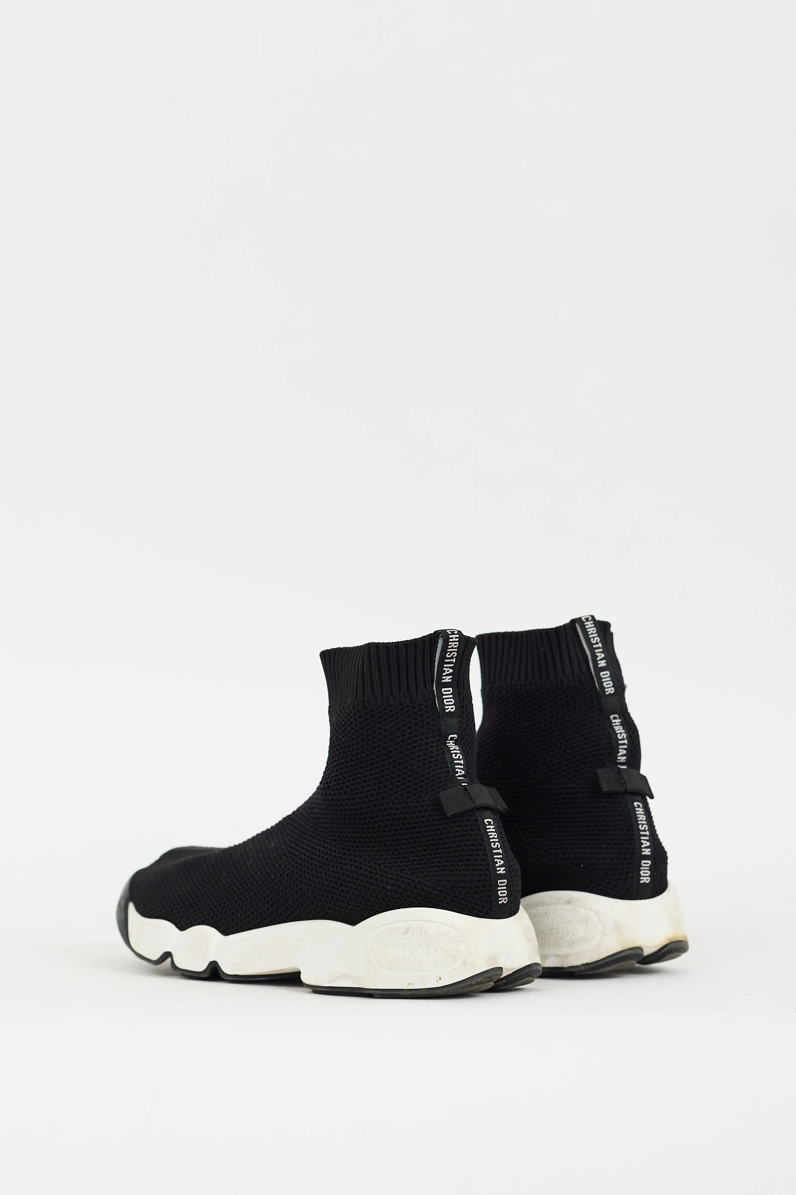 Black & White Fusion Technical High Top Sneaker