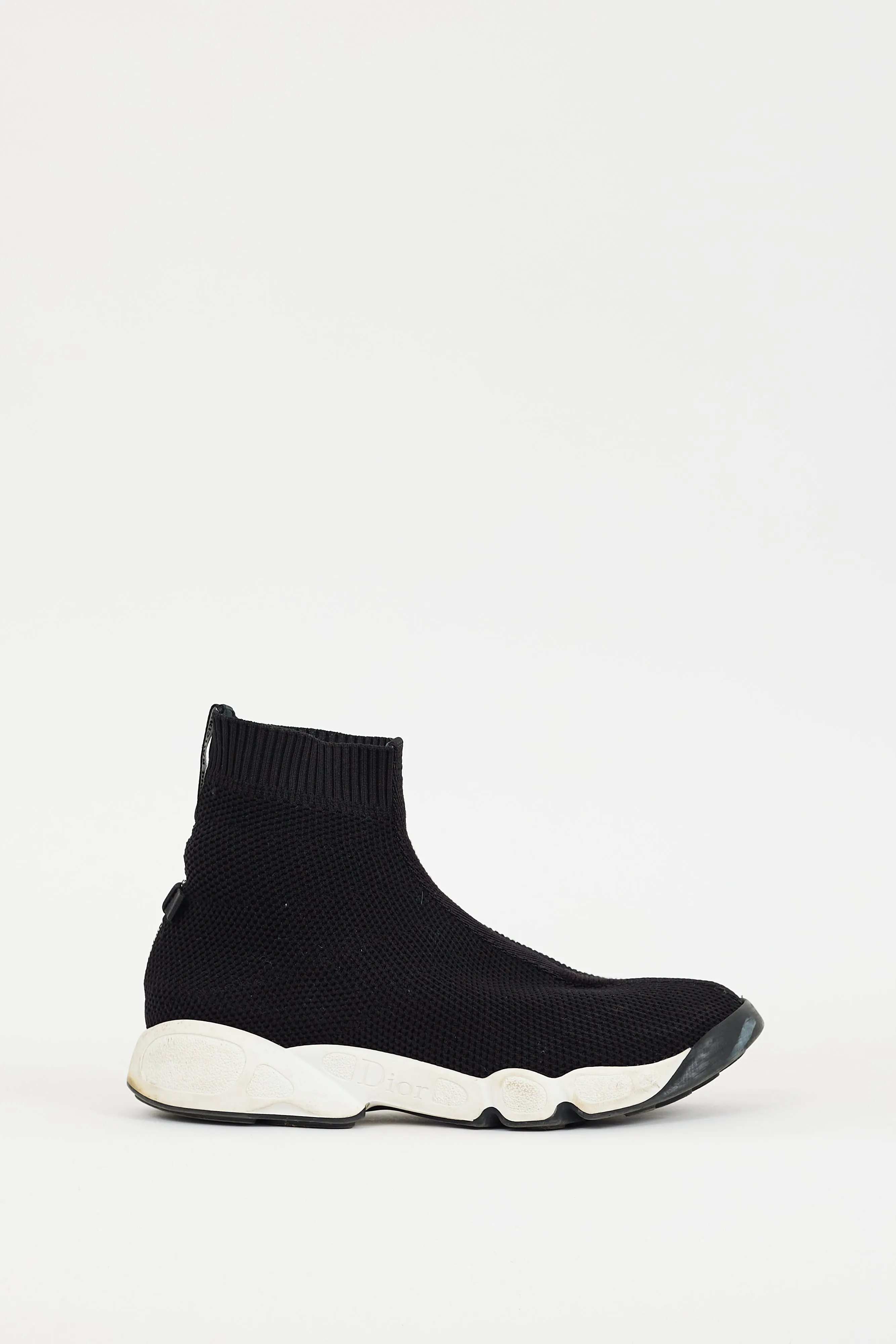 Black & White Fusion Technical High Top Sneaker