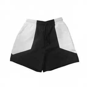 Black and White Jirai Kei Colorblock Design Shorts