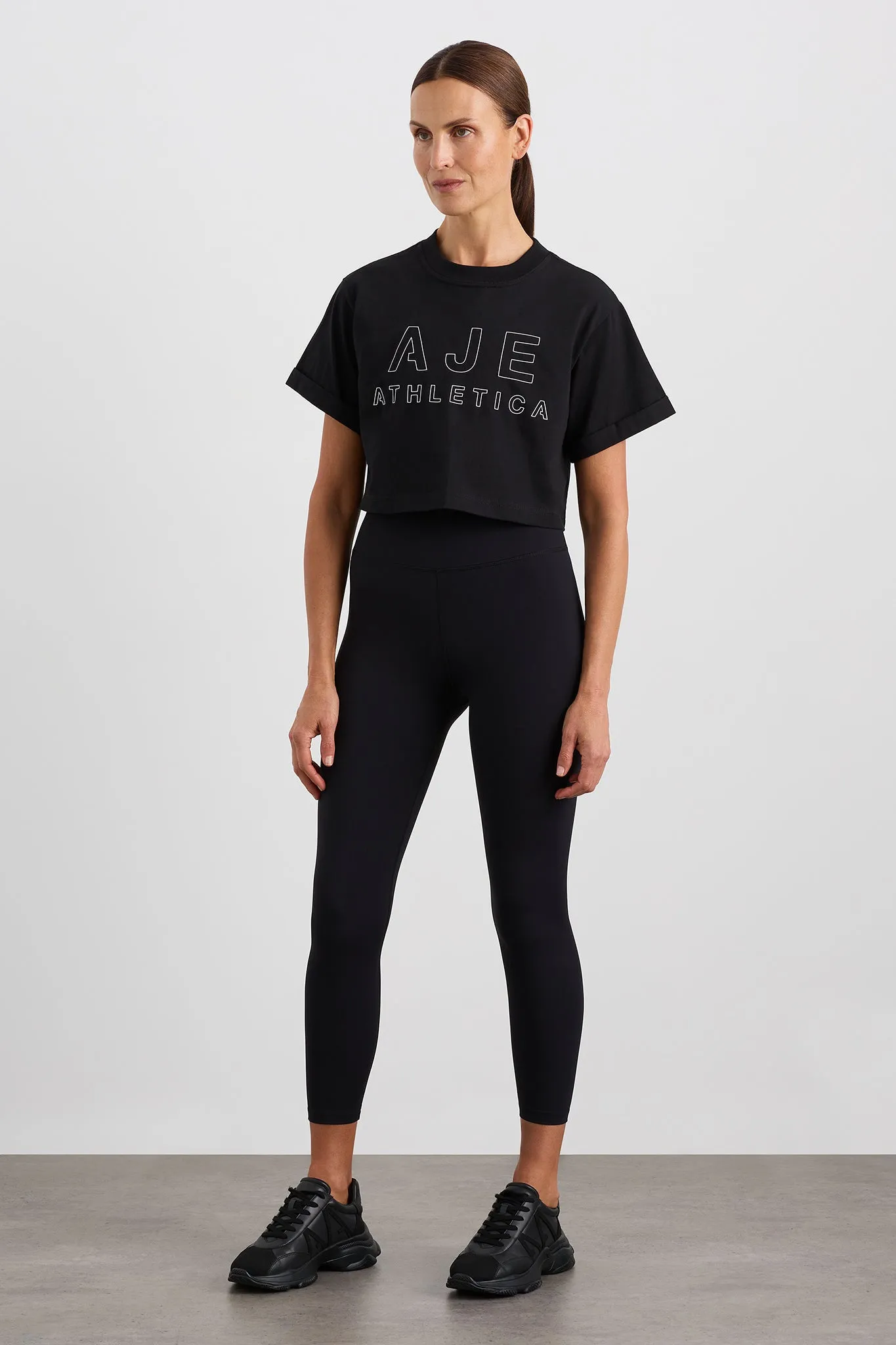 Block Logo Cropped Tee 105