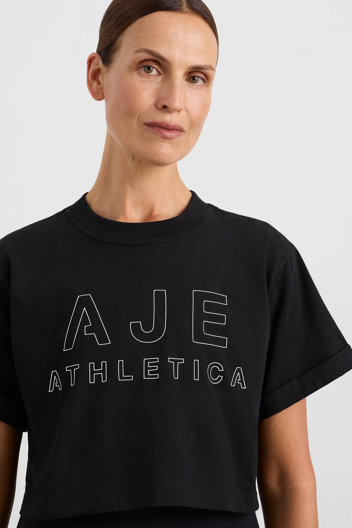 Block Logo Cropped Tee 105