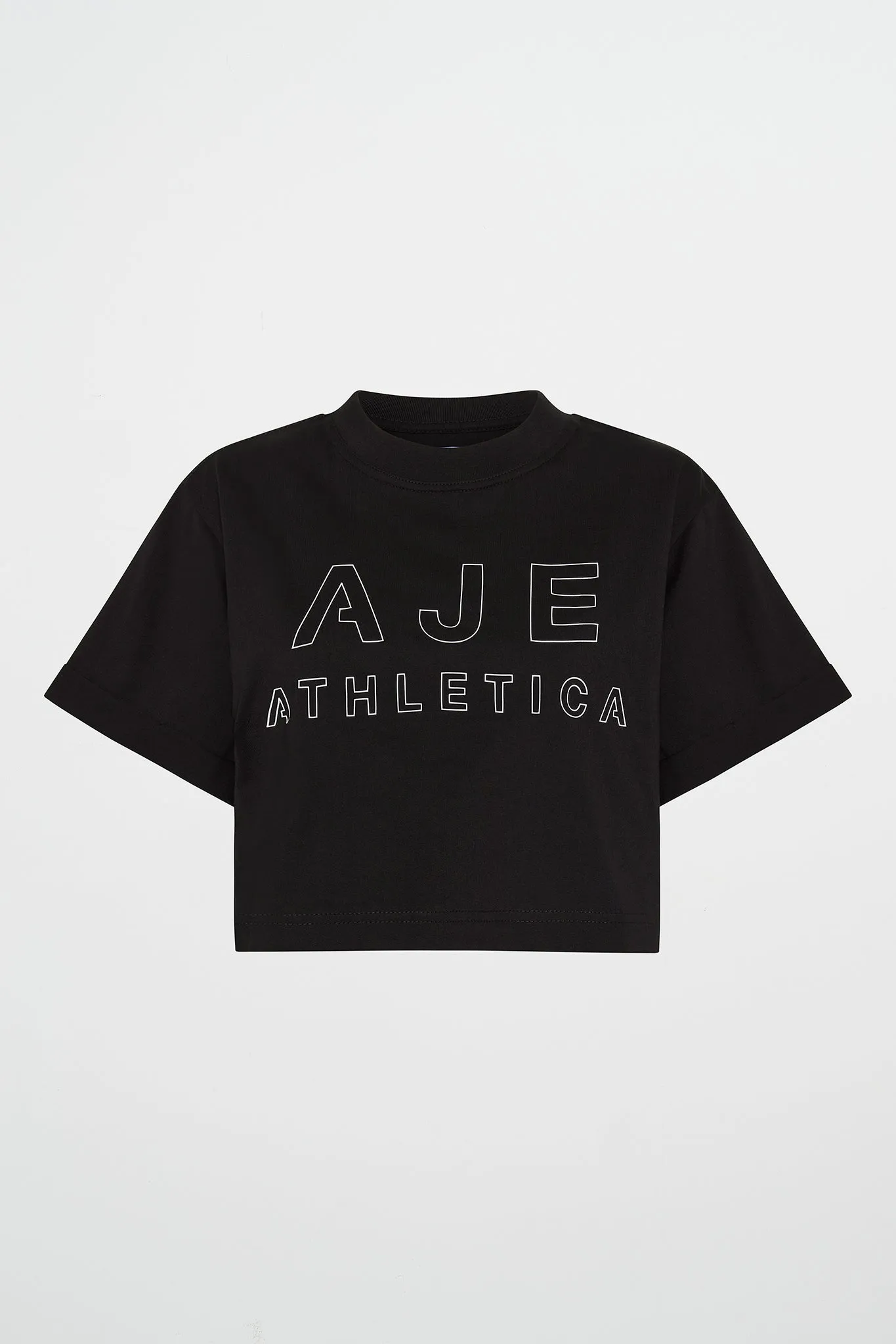 Block Logo Cropped Tee 105