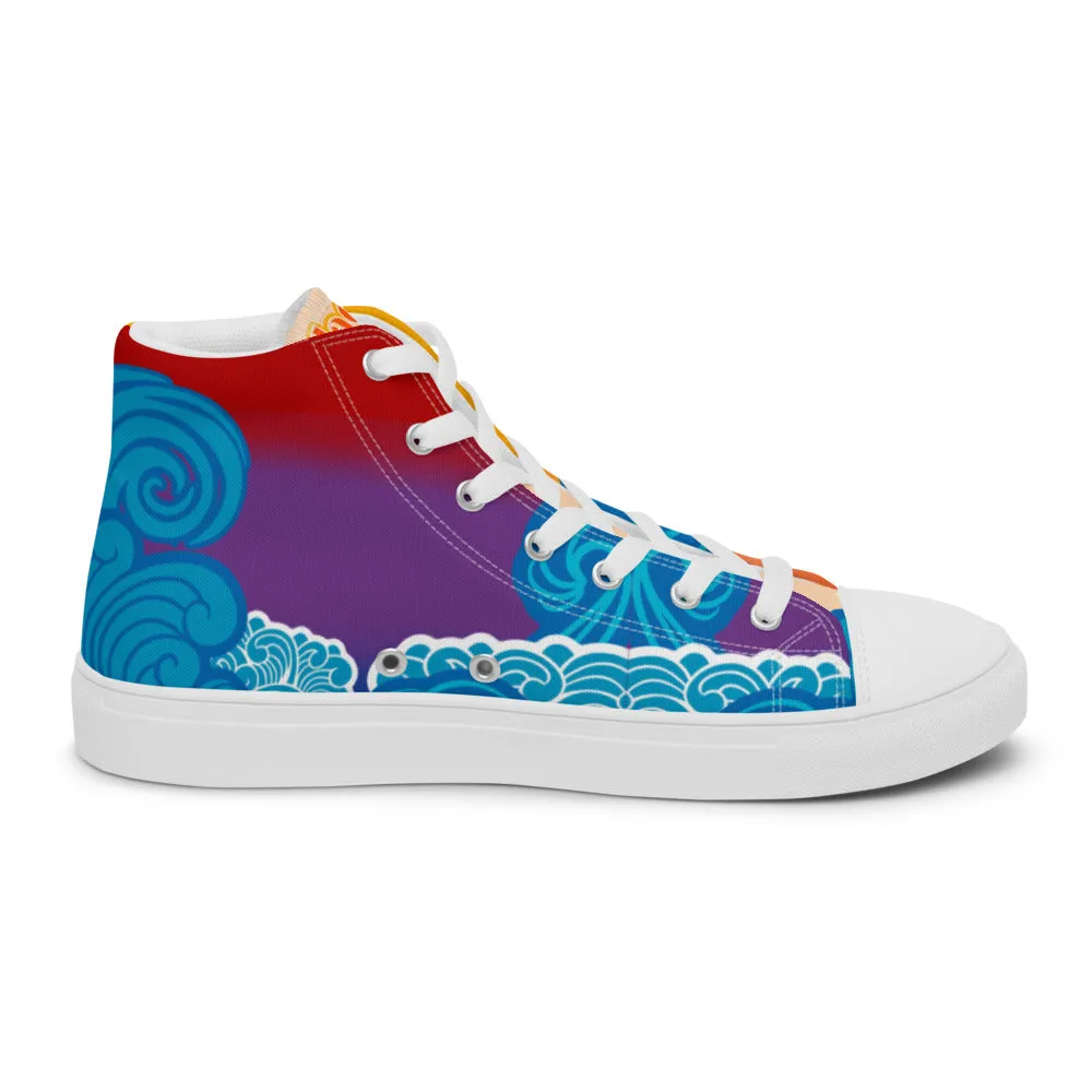 BMCLUB Wavy Women’s high top canvas shoes