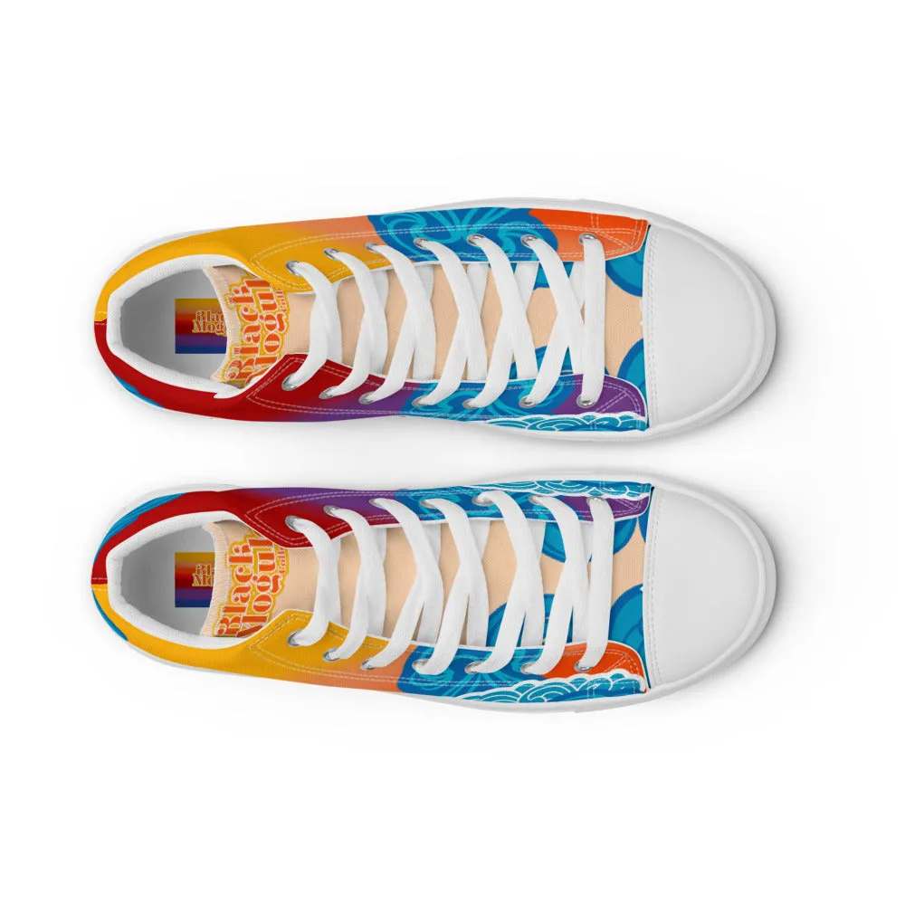 BMCLUB Wavy Women’s high top canvas shoes