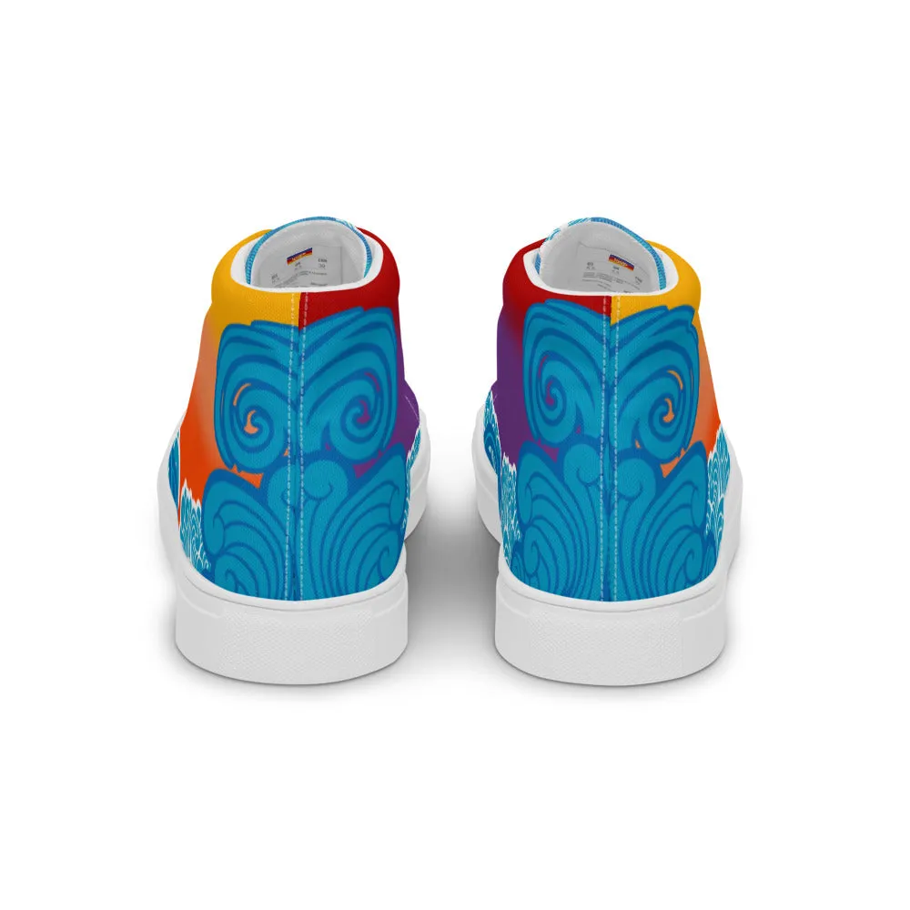 BMCLUB Wavy Women’s high top canvas shoes