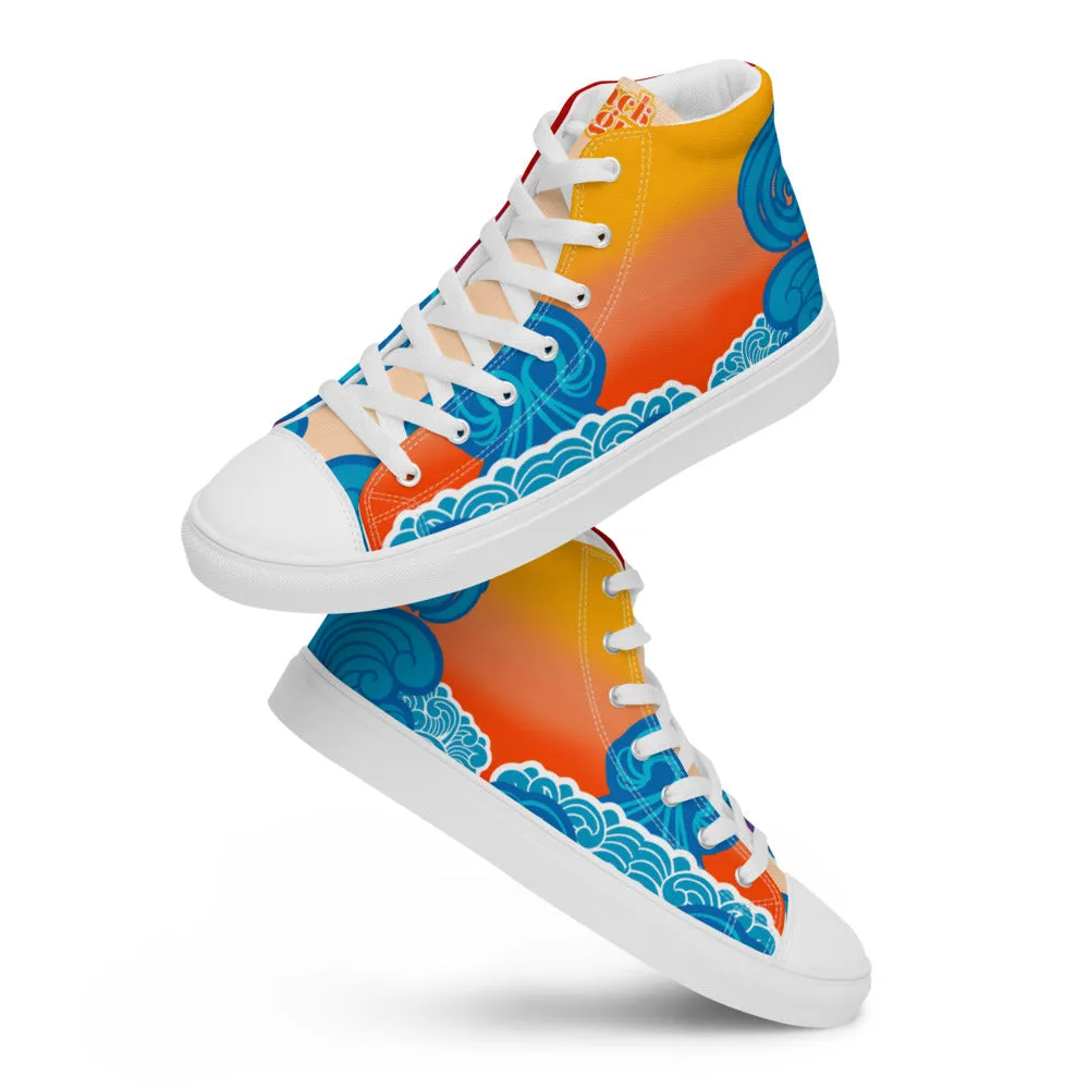 BMCLUB Wavy Women’s high top canvas shoes