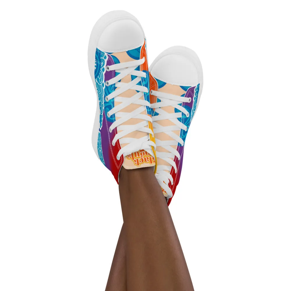 BMCLUB Wavy Women’s high top canvas shoes