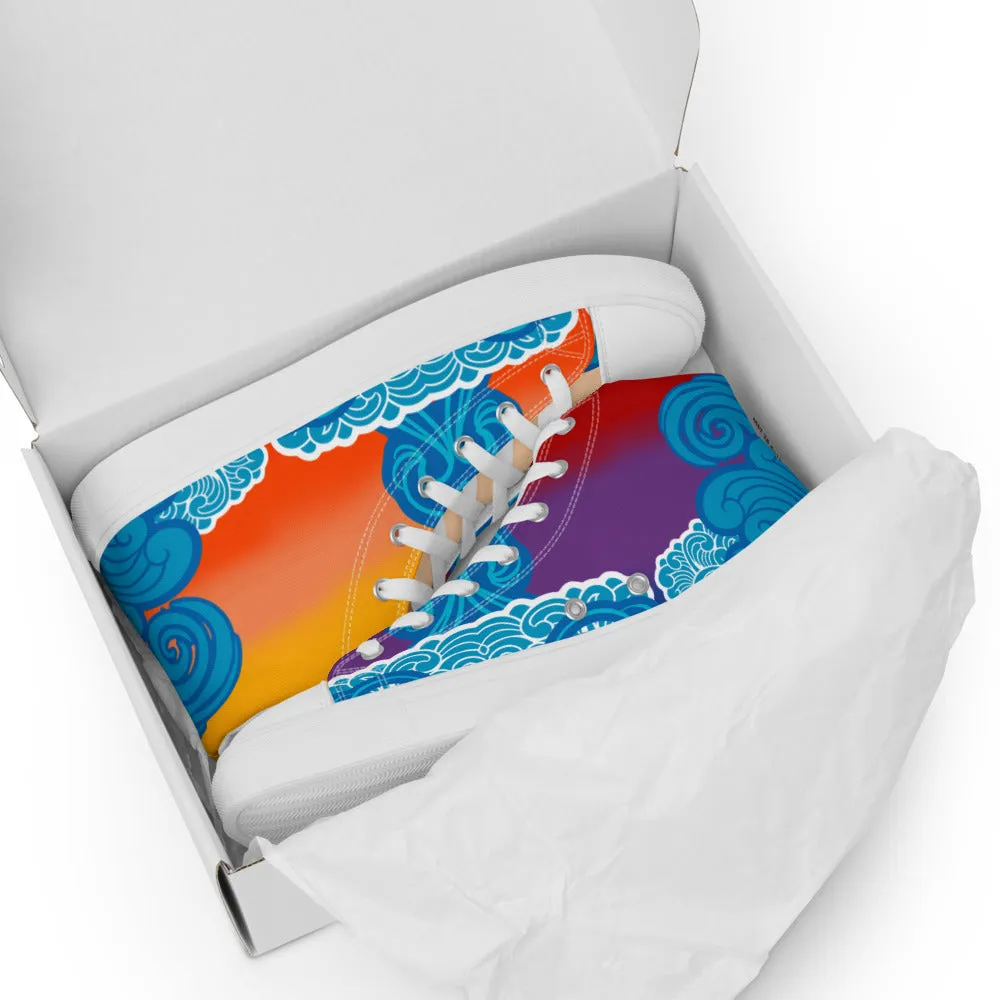 BMCLUB Wavy Women’s high top canvas shoes
