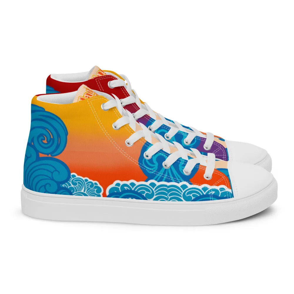 BMCLUB Wavy Women’s high top canvas shoes
