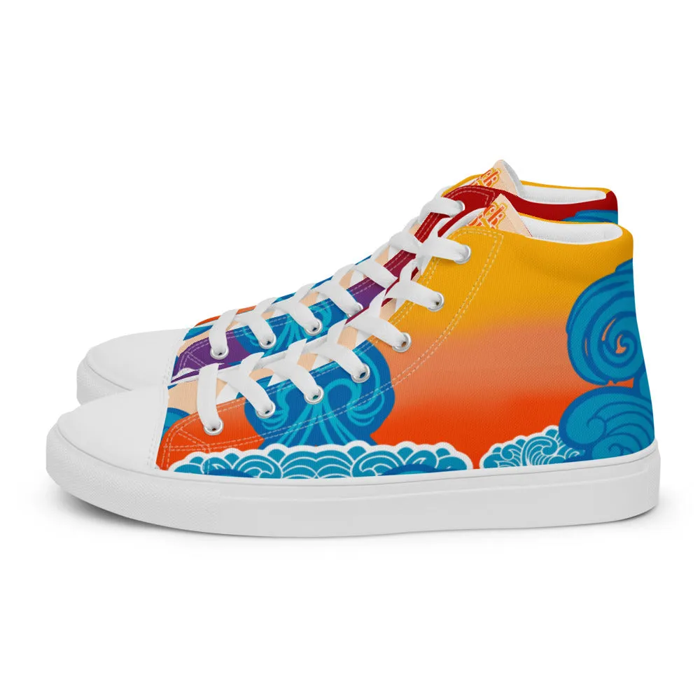 BMCLUB Wavy Women’s high top canvas shoes