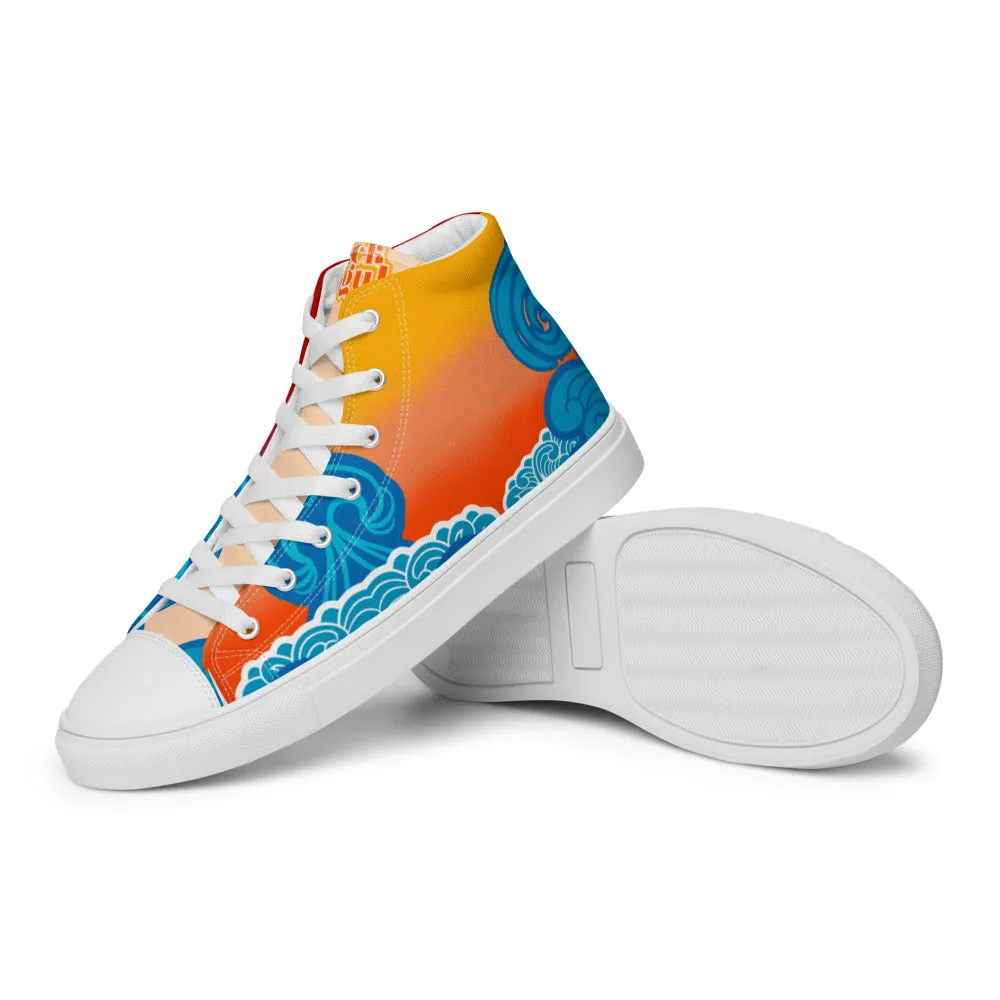BMCLUB Wavy Women’s high top canvas shoes