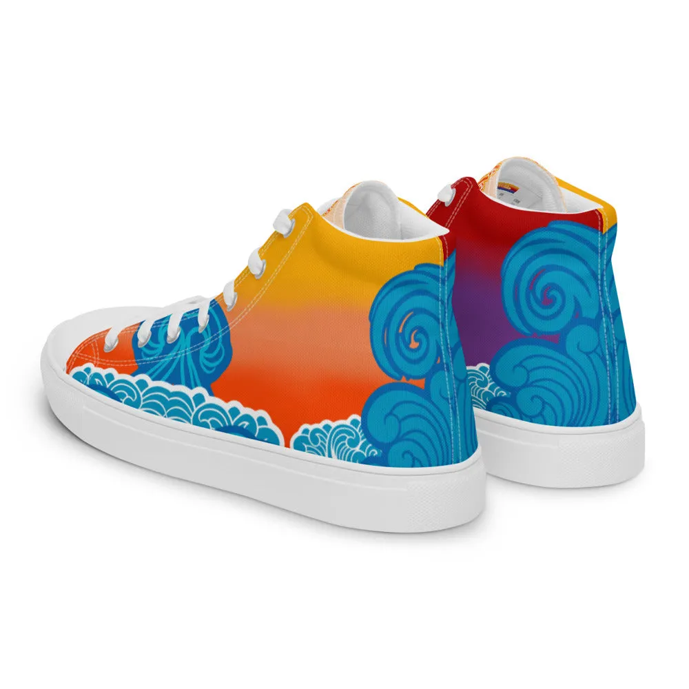 BMCLUB Wavy Women’s high top canvas shoes
