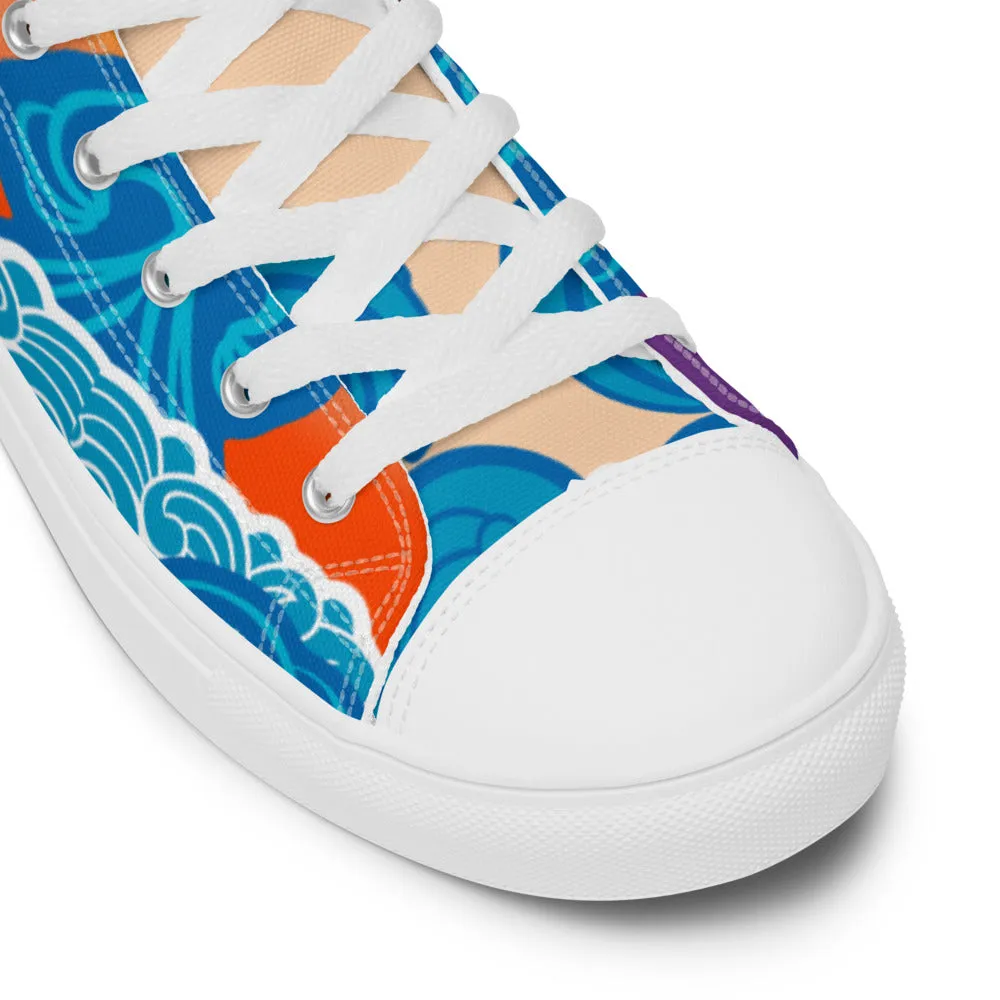 BMCLUB Wavy Women’s high top canvas shoes