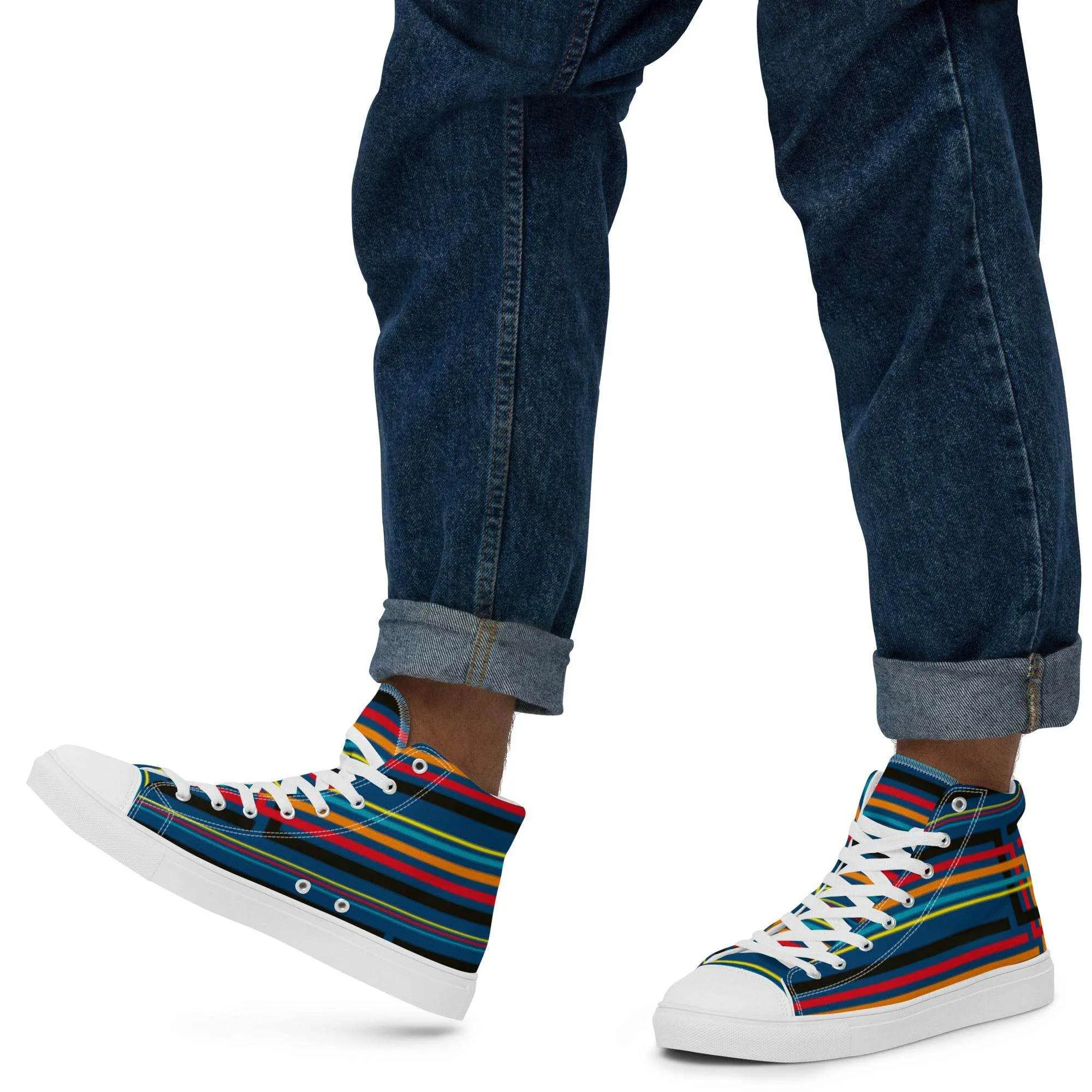 Colorful High Top Canvas Shoes