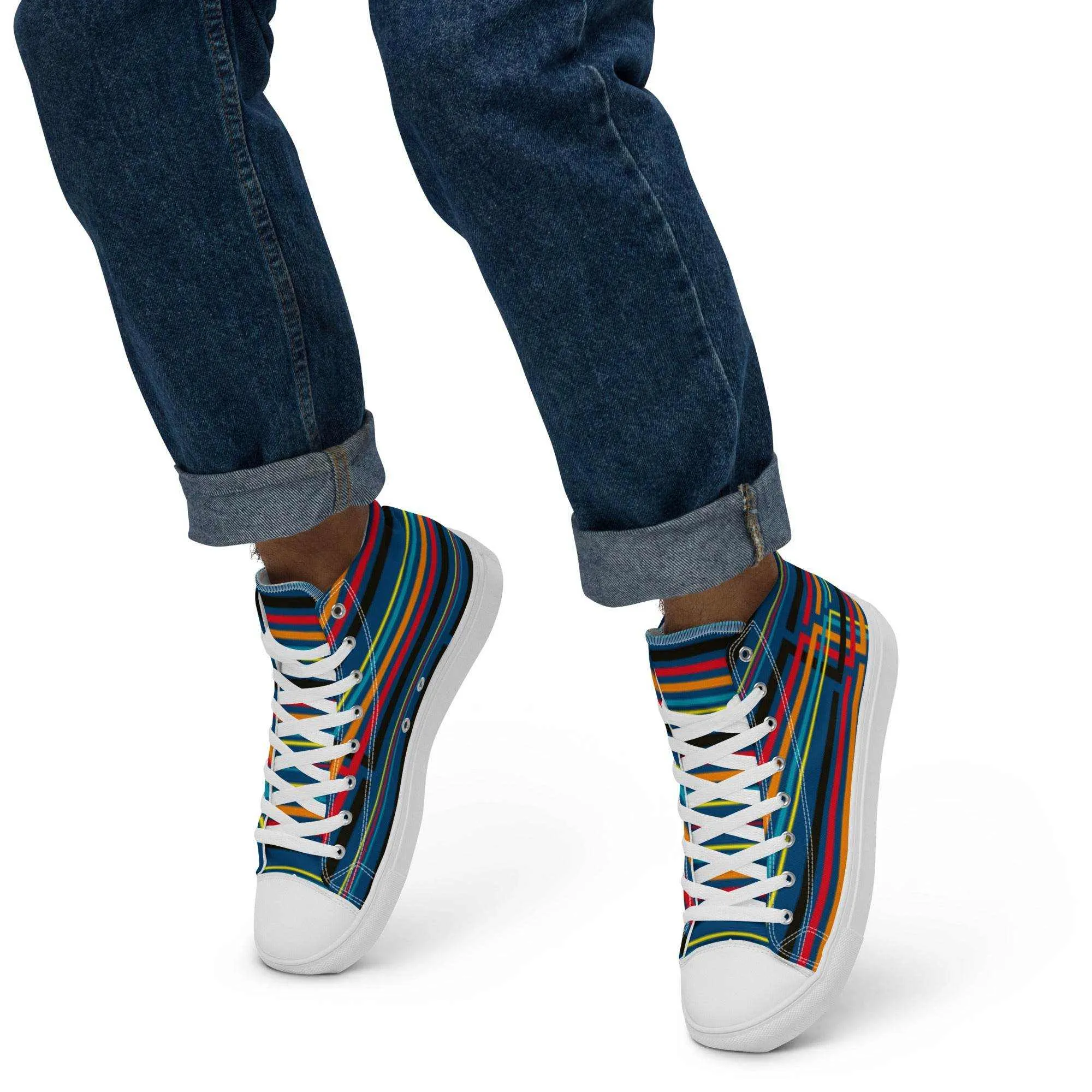 Colorful High Top Canvas Shoes