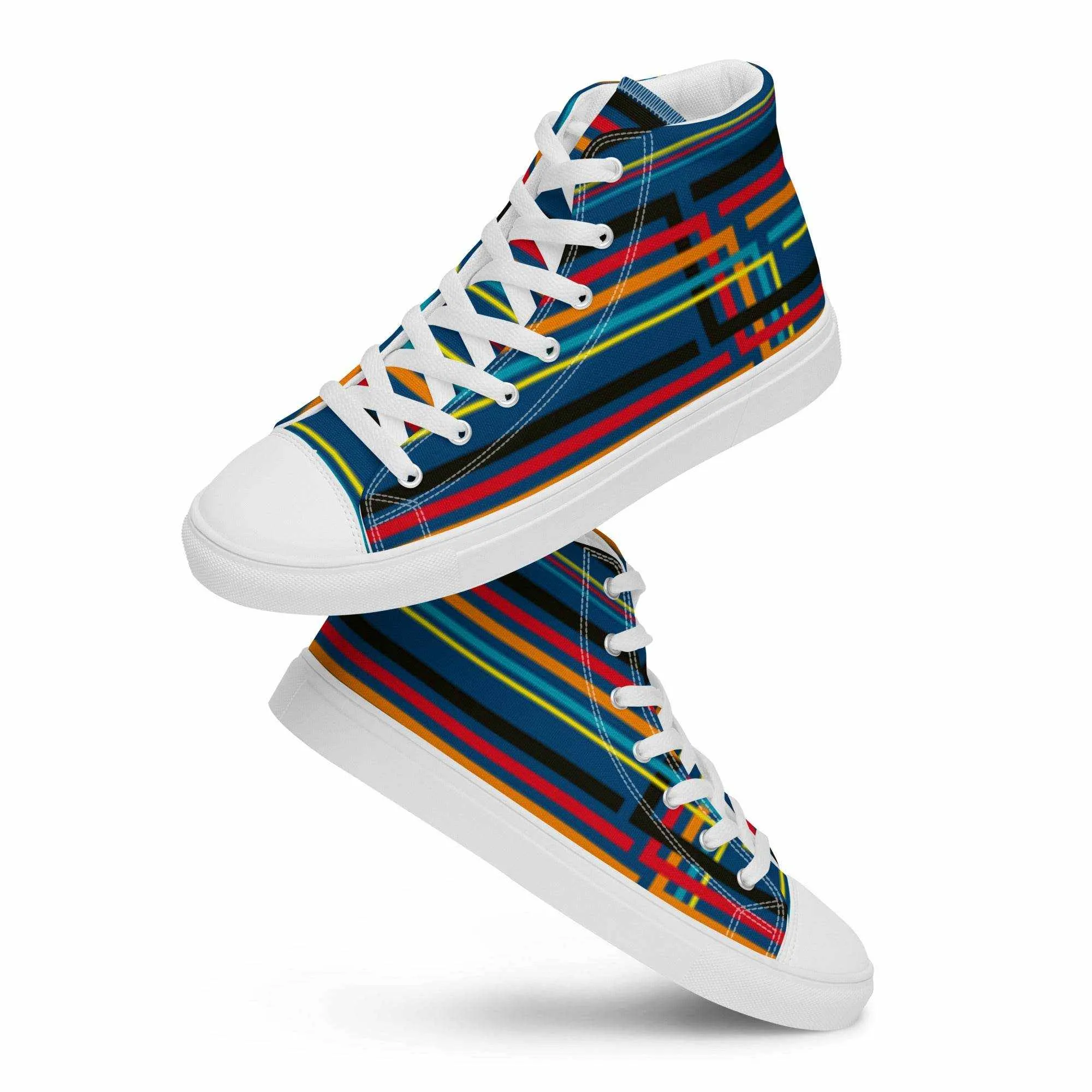 Colorful High Top Canvas Shoes