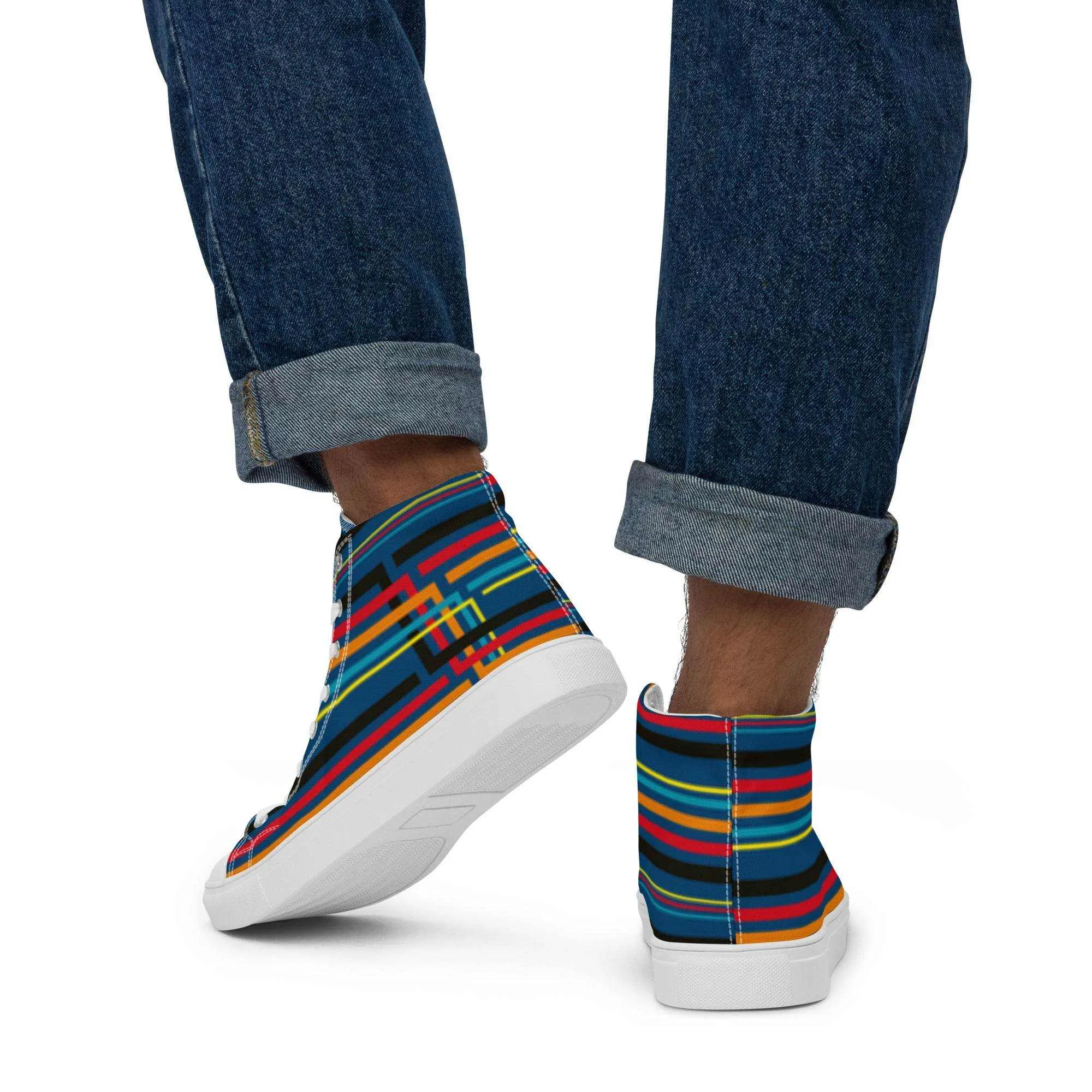 Colorful High Top Canvas Shoes