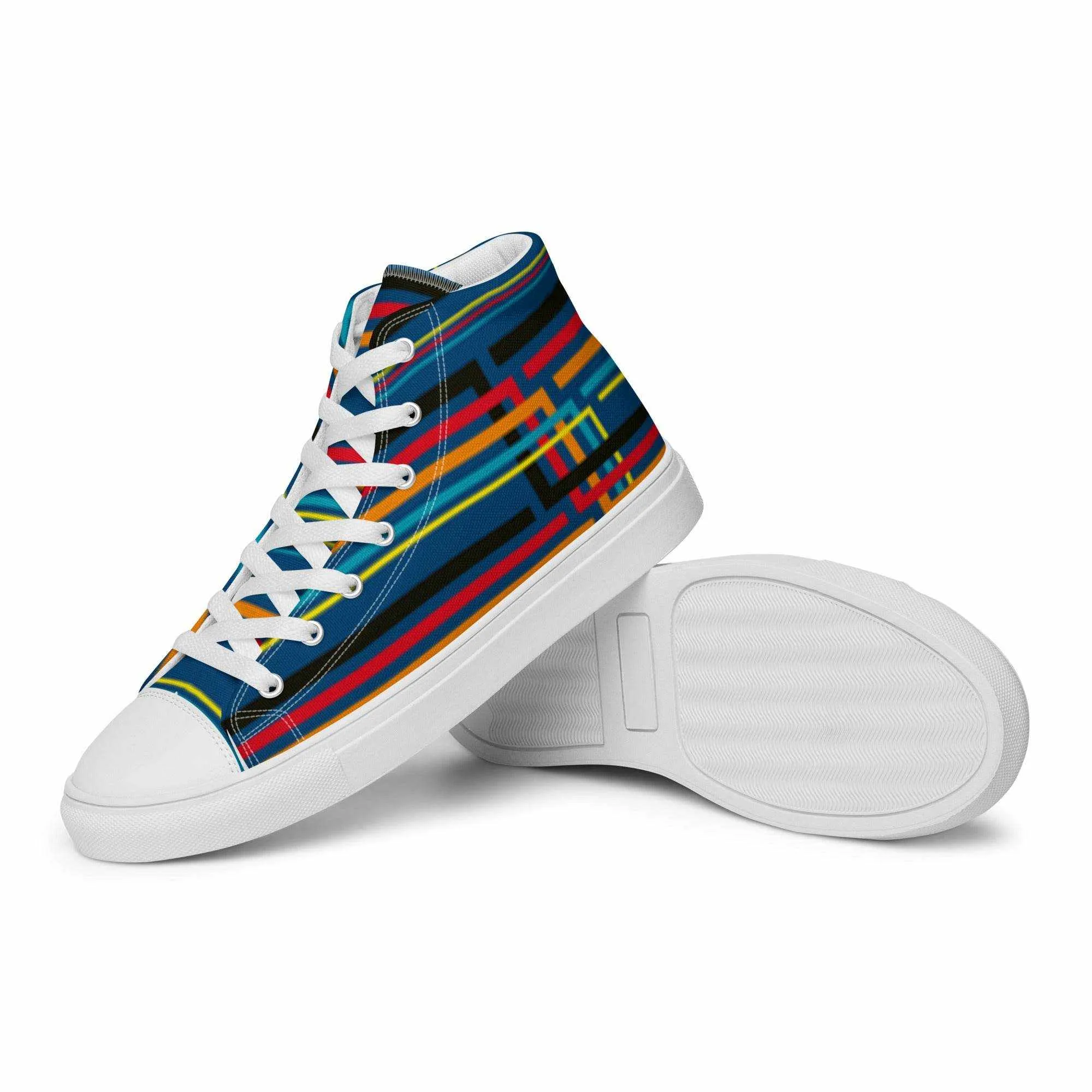 Colorful High Top Canvas Shoes