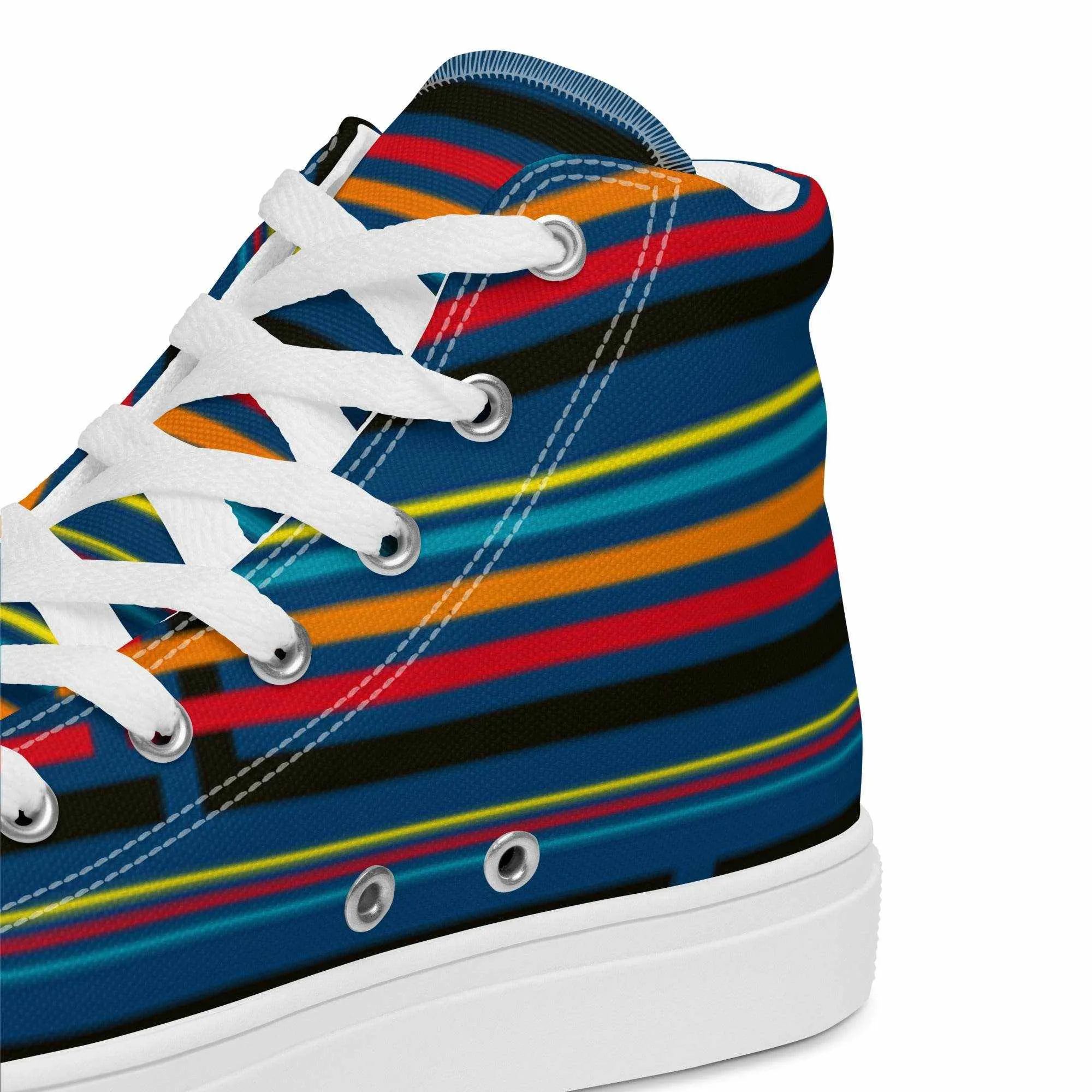 Colorful High Top Canvas Shoes
