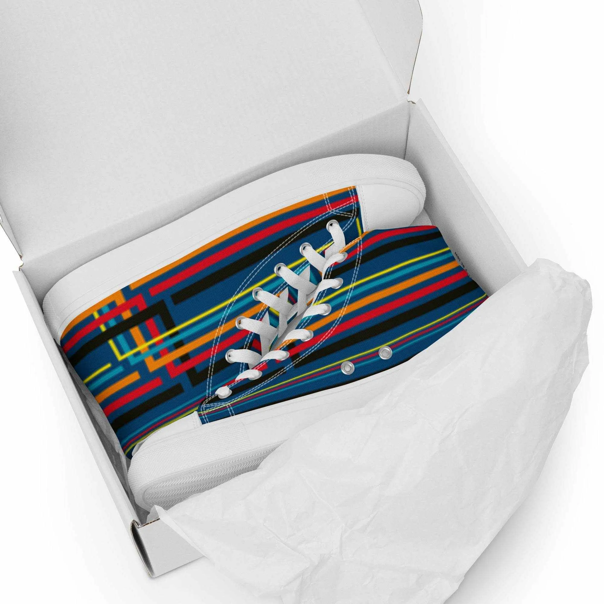 Colorful High Top Canvas Shoes