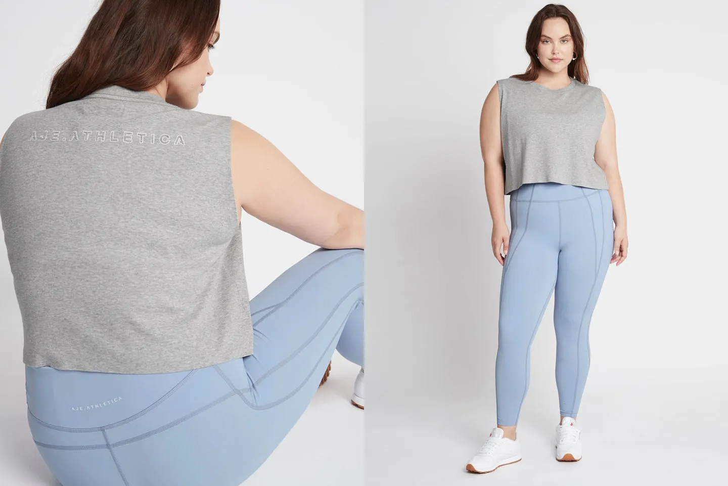 Cropped Embossed Signature Logo Tank 112