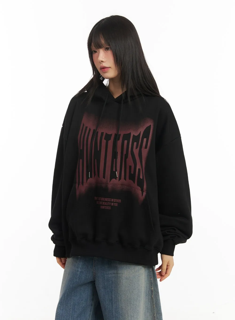 Graphic Oversized Hoodie CF519