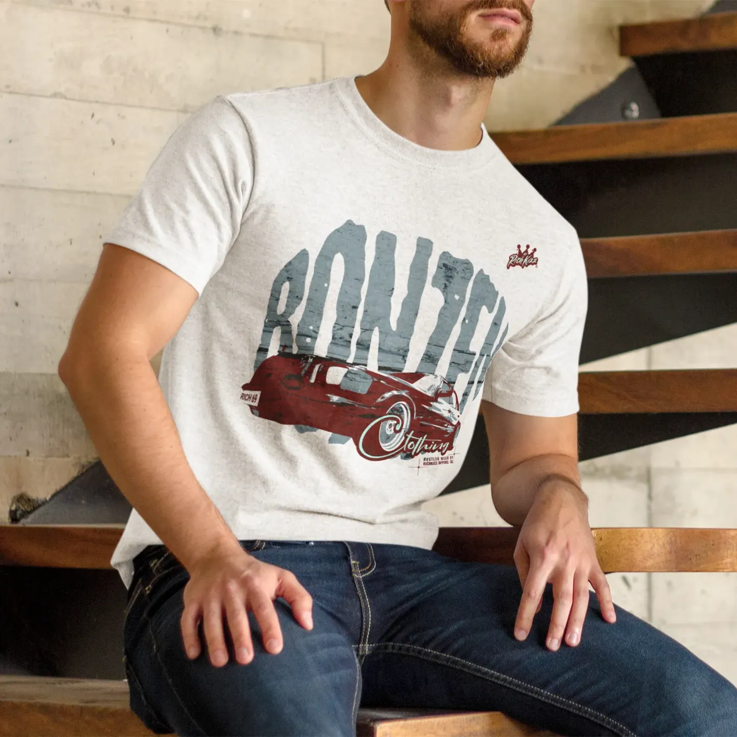Herren Streetwear T-Shirt "Bonzen" Richkizz
