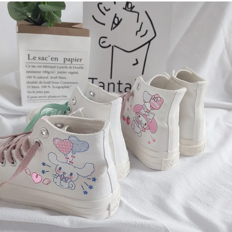 Kawaii Cinnamoroll High-top Canvas Shoes