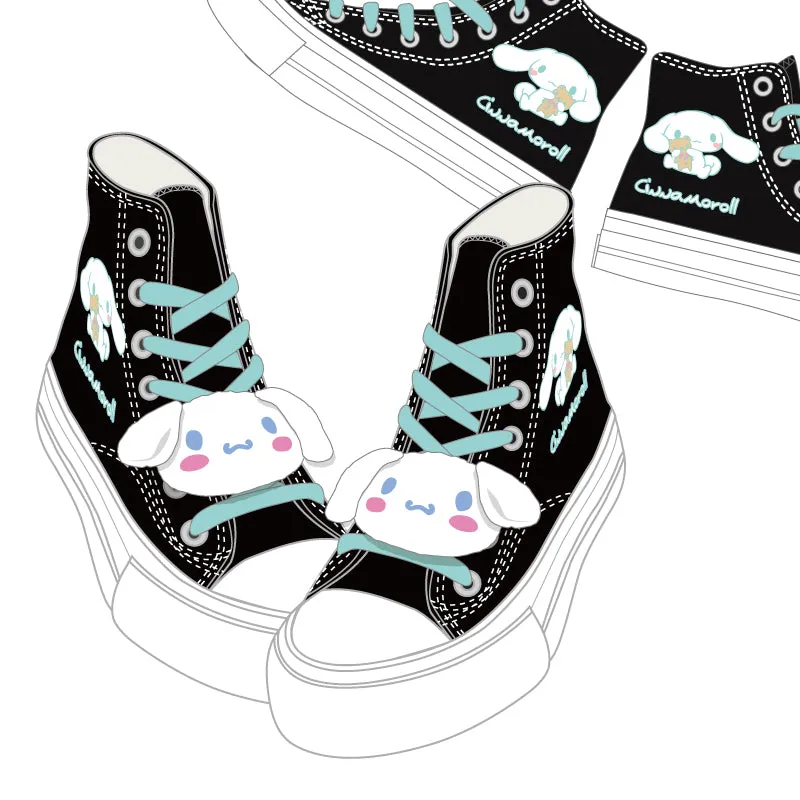Kawaii Cinnamoroll High-top Canvas Shoes