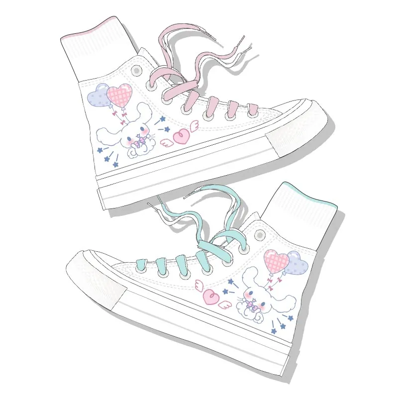 Kawaii Cinnamoroll High-top Canvas Shoes