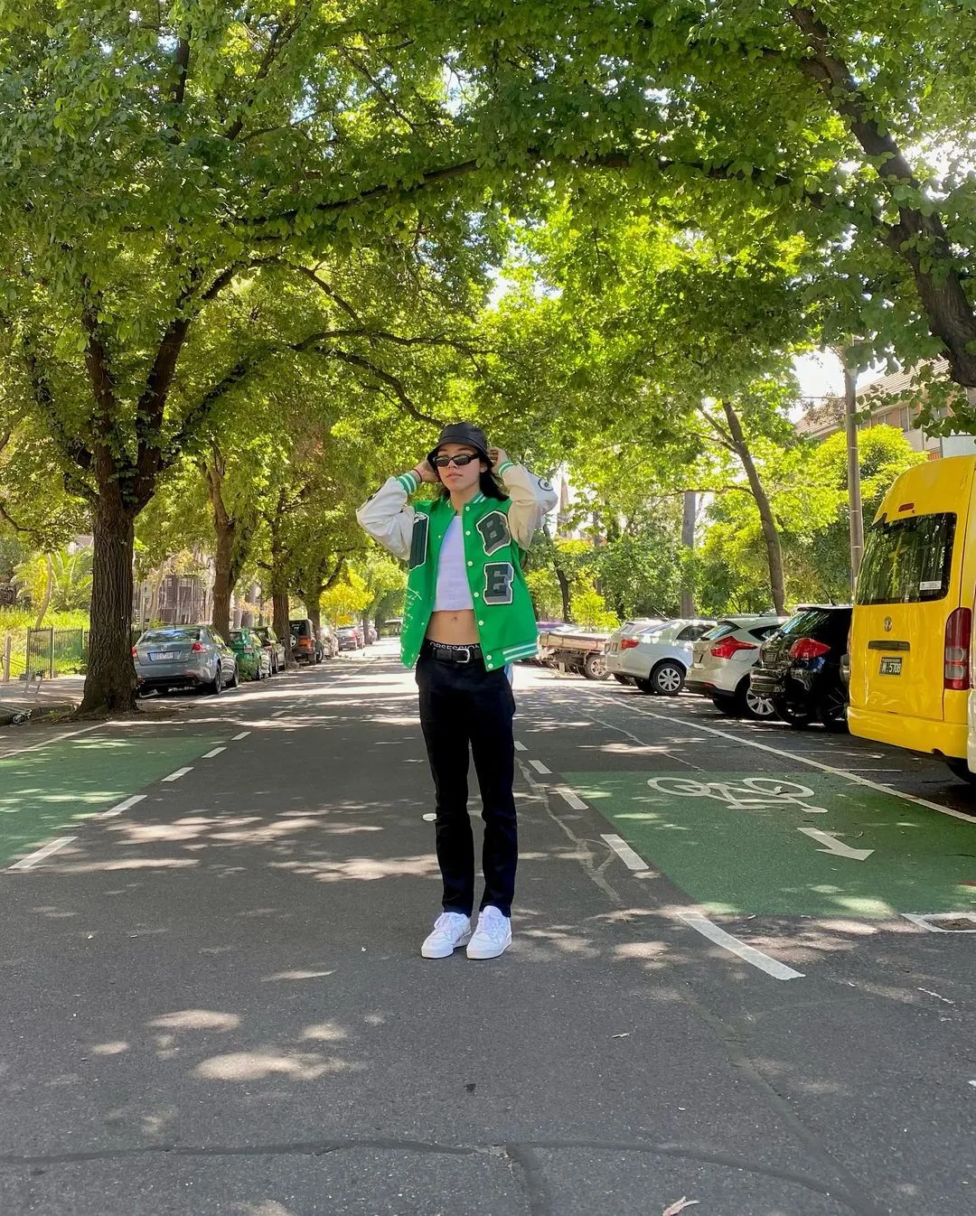 Letter Color Block Cotton Baseball Collar Preppy Varsity Jacket