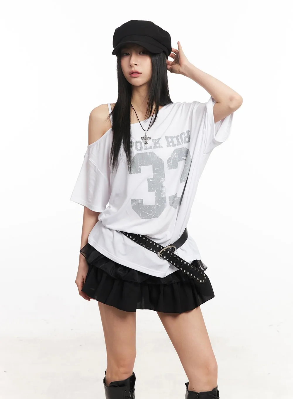 Oversized Graphic Tee CA514