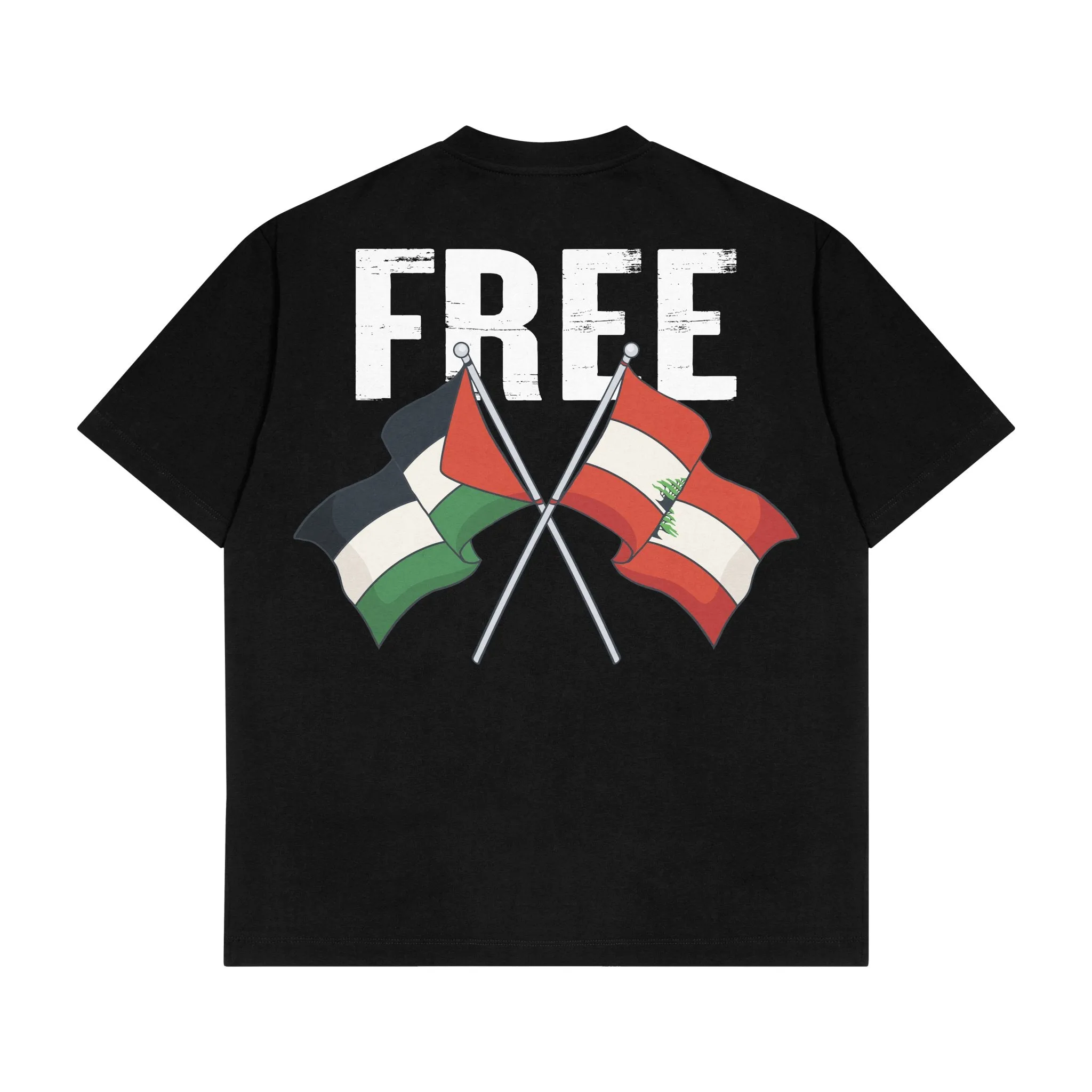 PALESTINE X LEBANON FITTED TEE