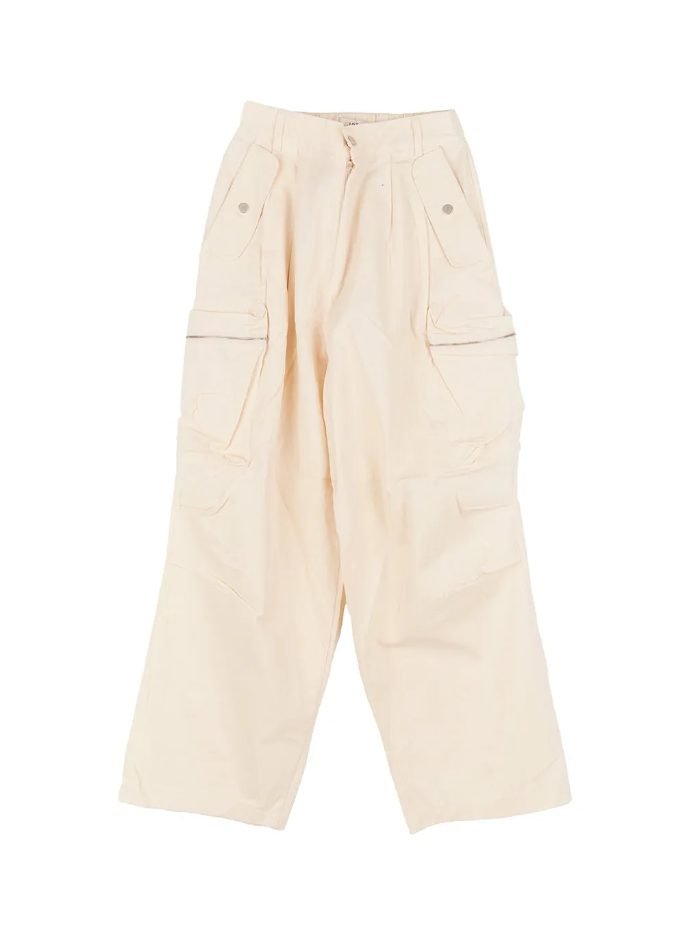 Pintuck Cotton Cargo Baggy Pants CA504