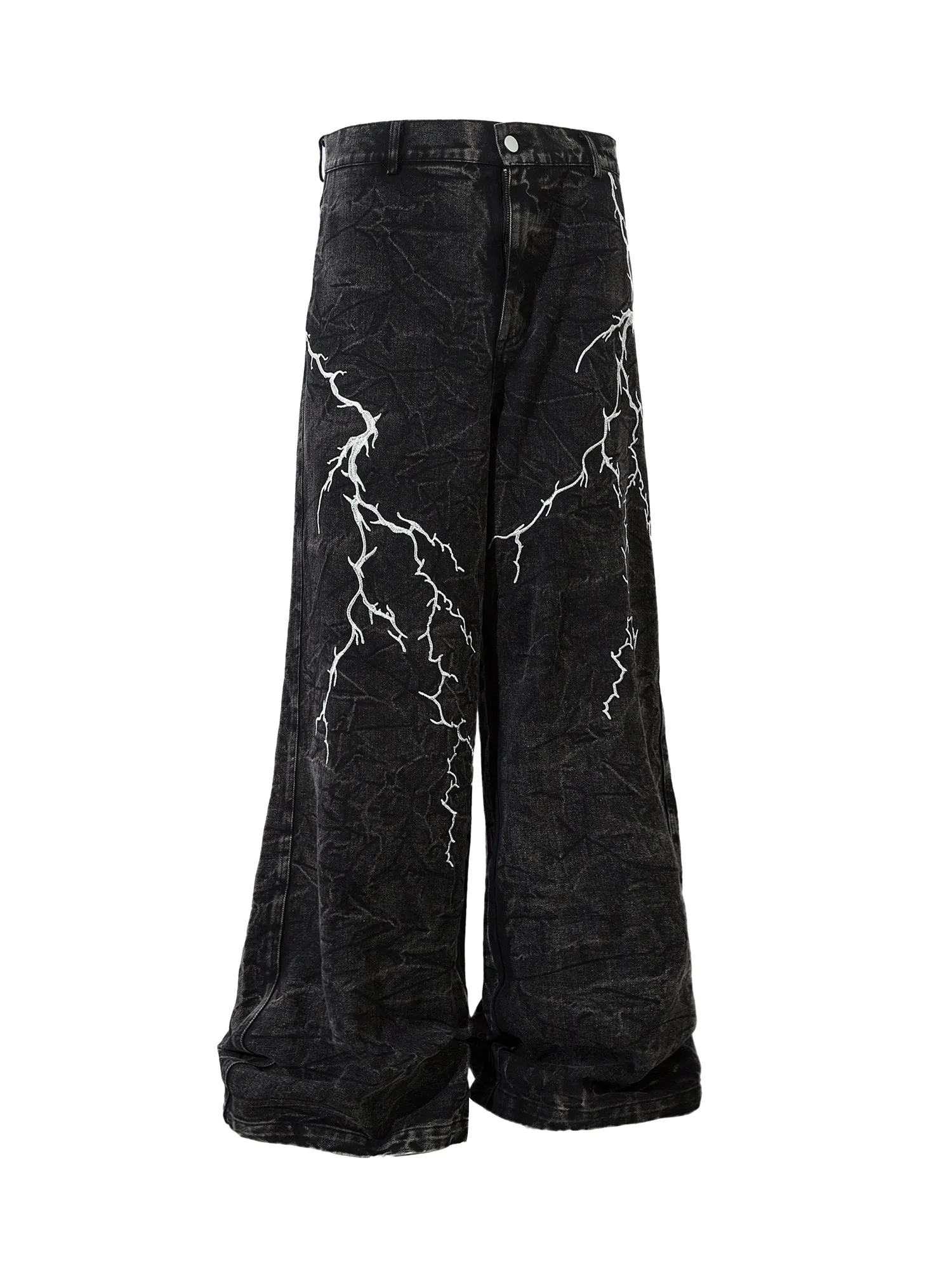 Sneakerhill High Street Hip-hop Distressed Washed Jeans - 2185
