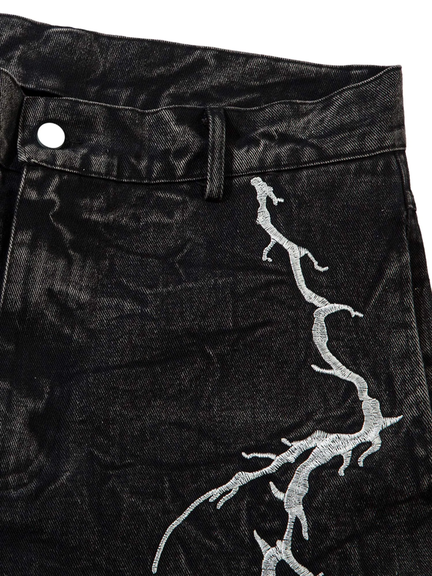 Sneakerhill High Street Hip-hop Distressed Washed Jeans - 2185