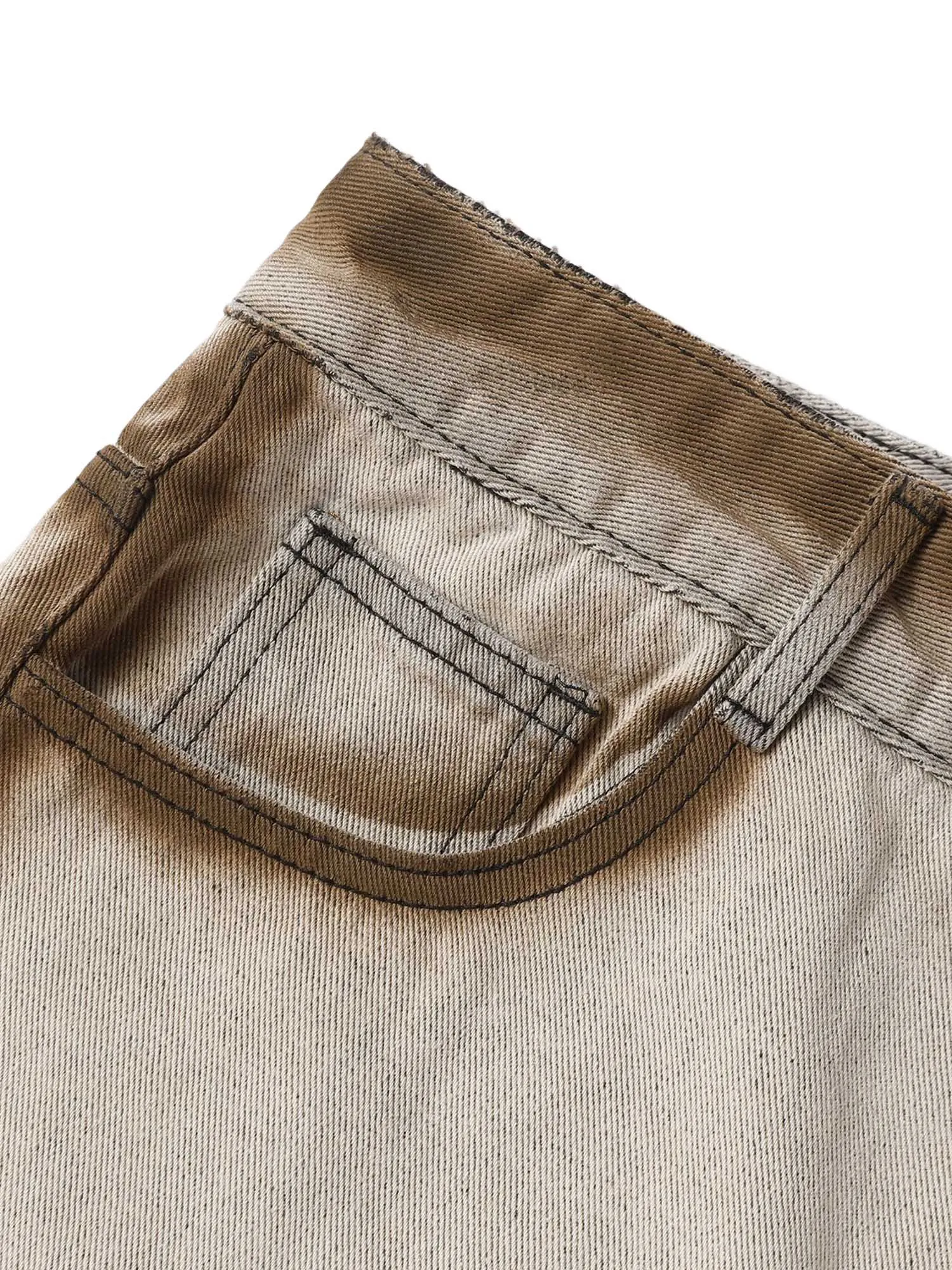 Sneakerhill Vintage Distressed Washed Jeans - 2160