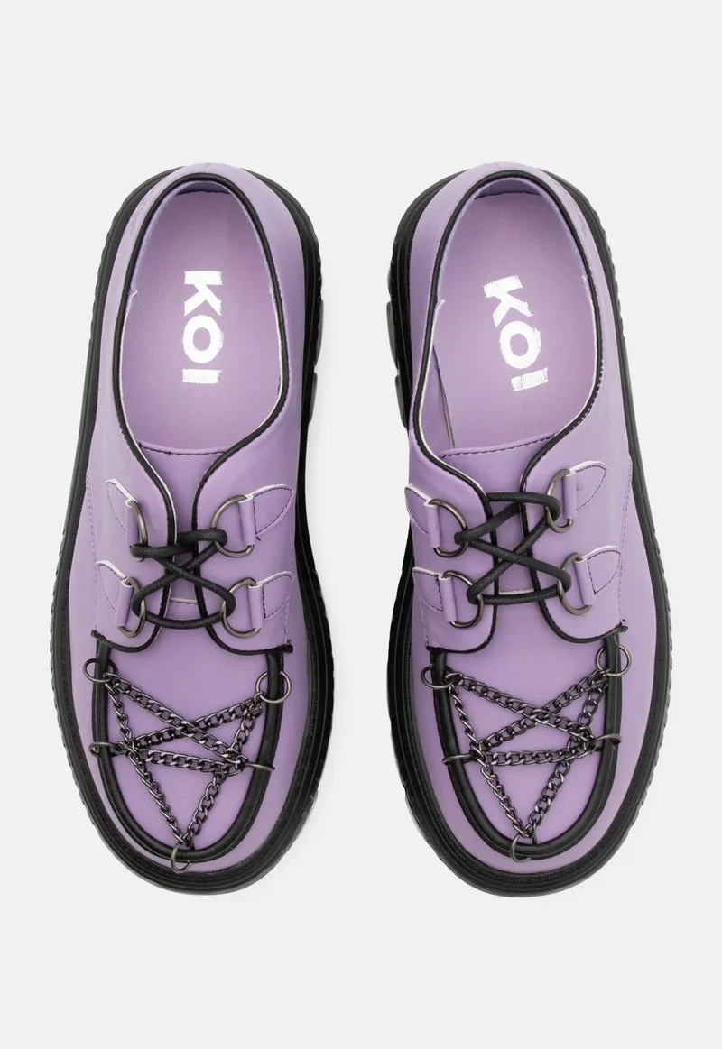 Spooky Solitude Pentagram Shoe by KOI