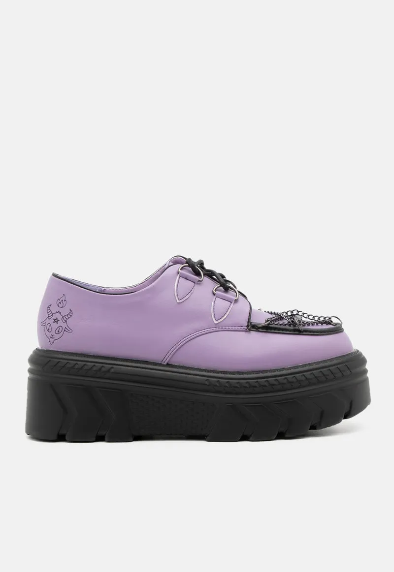 Spooky Solitude Pentagram Shoe by KOI