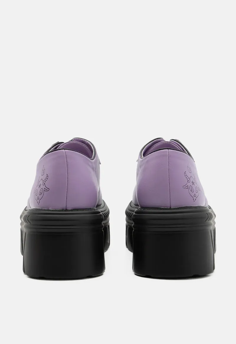 Spooky Solitude Pentagram Shoe by KOI