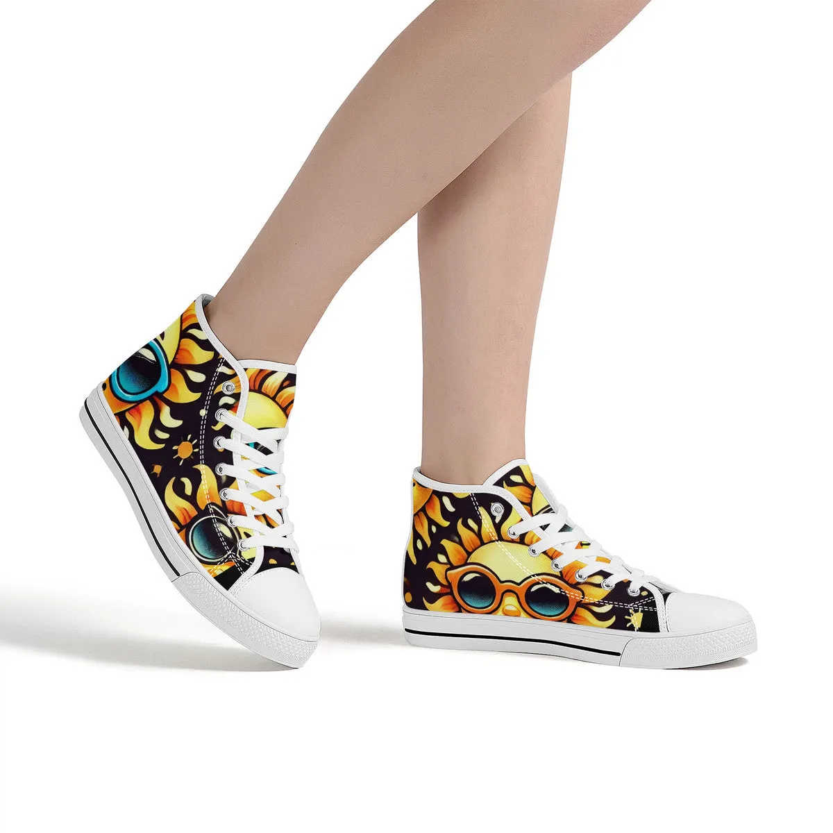 Sunny Vibes High-Top Canvas Shoes (Adults)