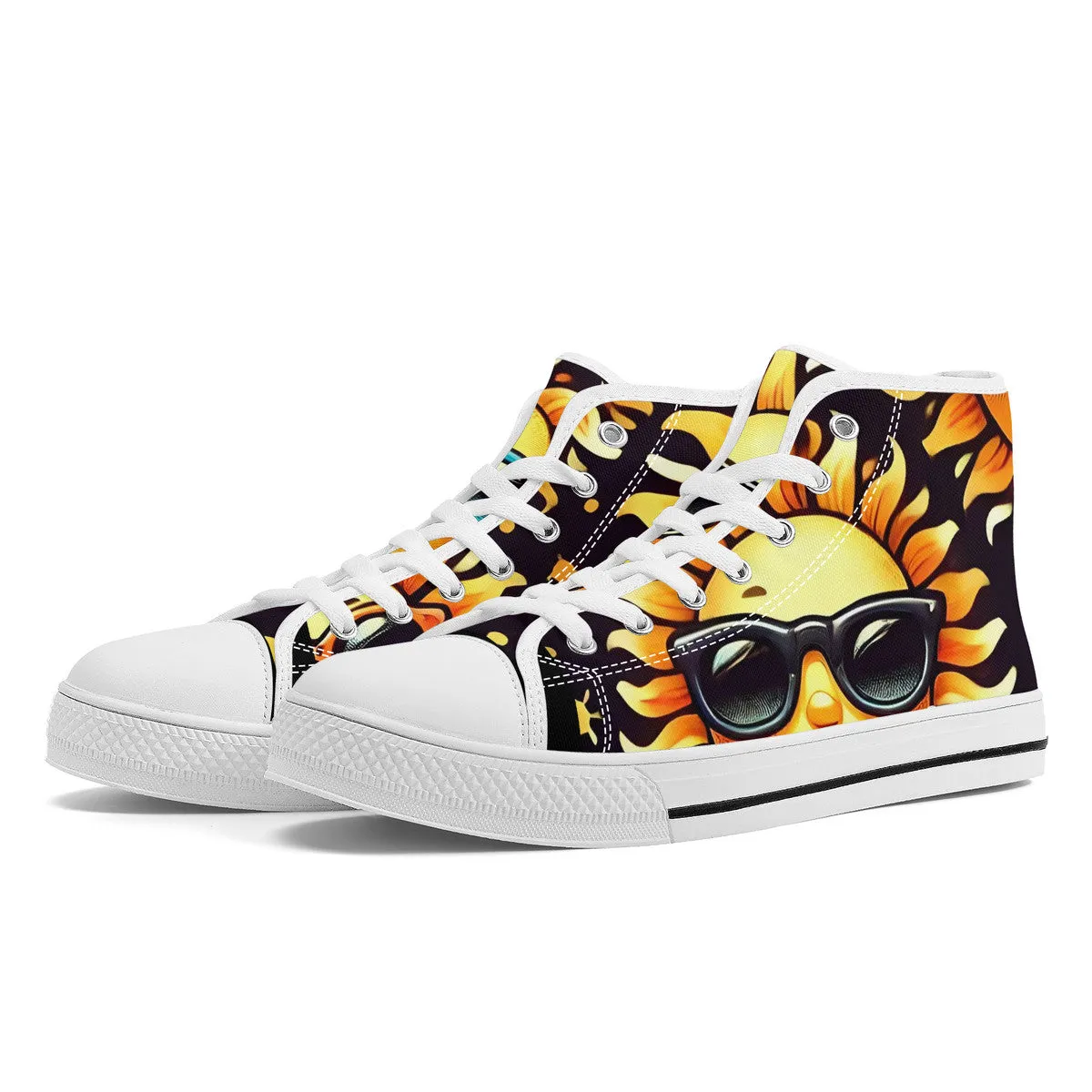 Sunny Vibes High-Top Canvas Shoes (Adults)